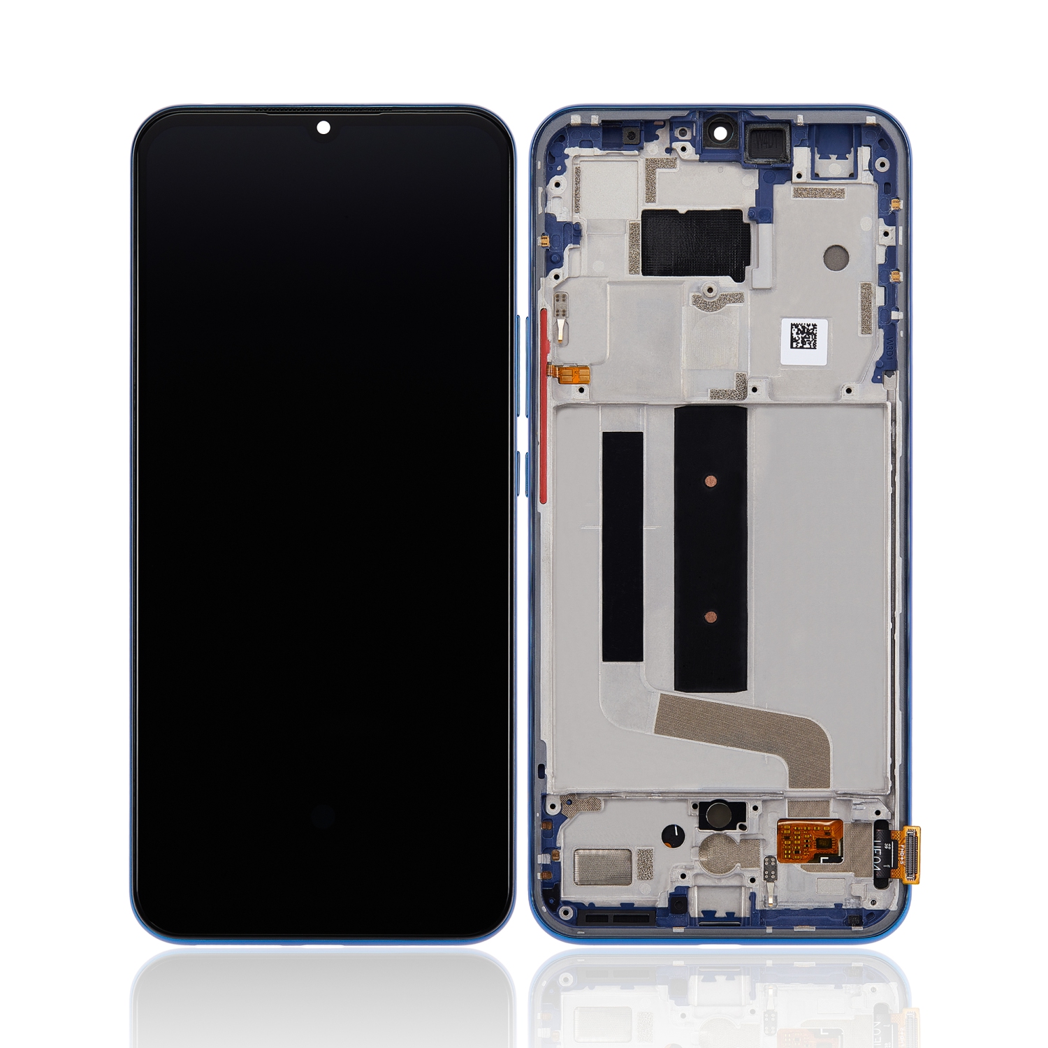 Refurbished (Excellent) - Replacement OLED Assembly With Frame Compatible With Xiaomi Mi 10 Lite 5G (Aurora Blue)