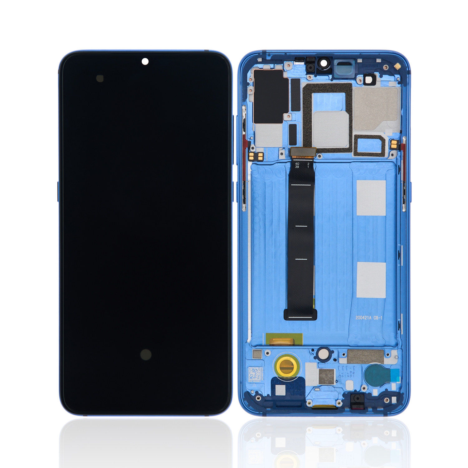 Refurbished (Excellent) - Replacement OLED Assembly With Frame Compatible With Xiaomi Mi 9 (Ocean Blue)