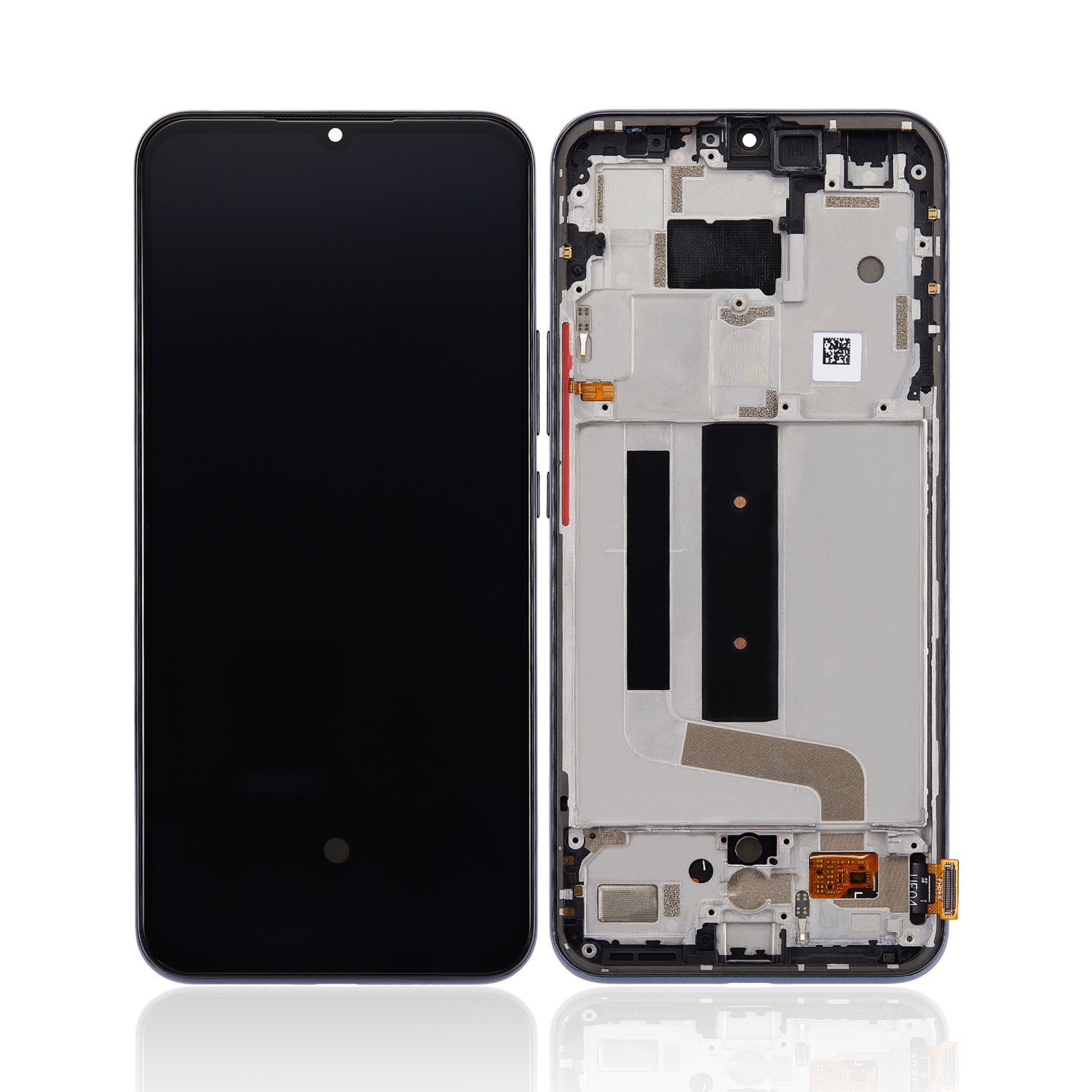 Refurbished (Excellent) - Replacement OLED Assembly With Frame Compatible With Xiaomi Mi 10 Lite 5G (Cosmic Gray)