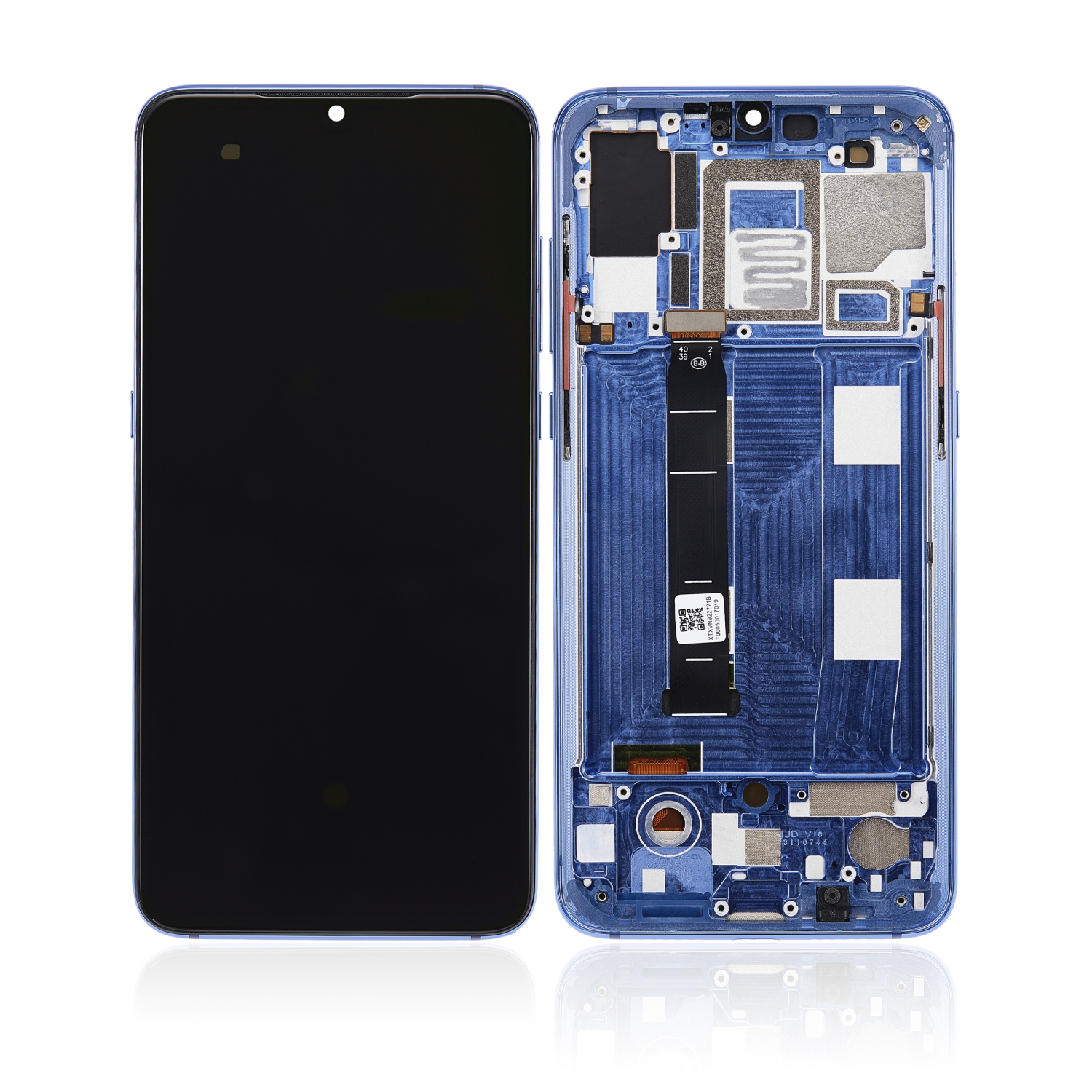Replacement OLED Assembly With Frame Compatible With Xiaomi Mi 9 (Aftermarket Plus) (Ocean Blue)