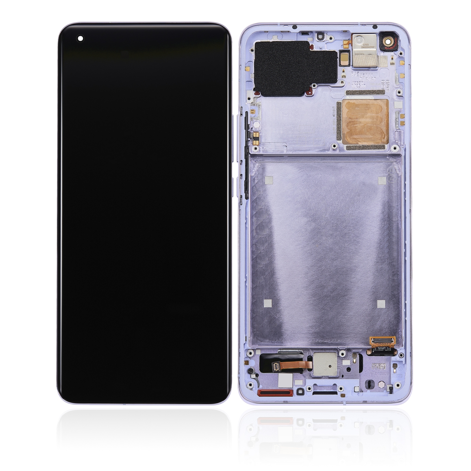 Refurbished (Excellent) - Replacement OLED Assembly With Frame Compatible With Xiaomi Mi 11 Pro (Purple)