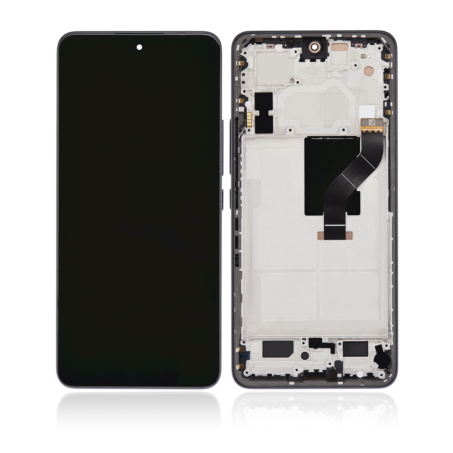Refurbished (Excellent) - Replacement OLED Assembly With Frame Compatible With Xiaomi 12 Lite (Black)