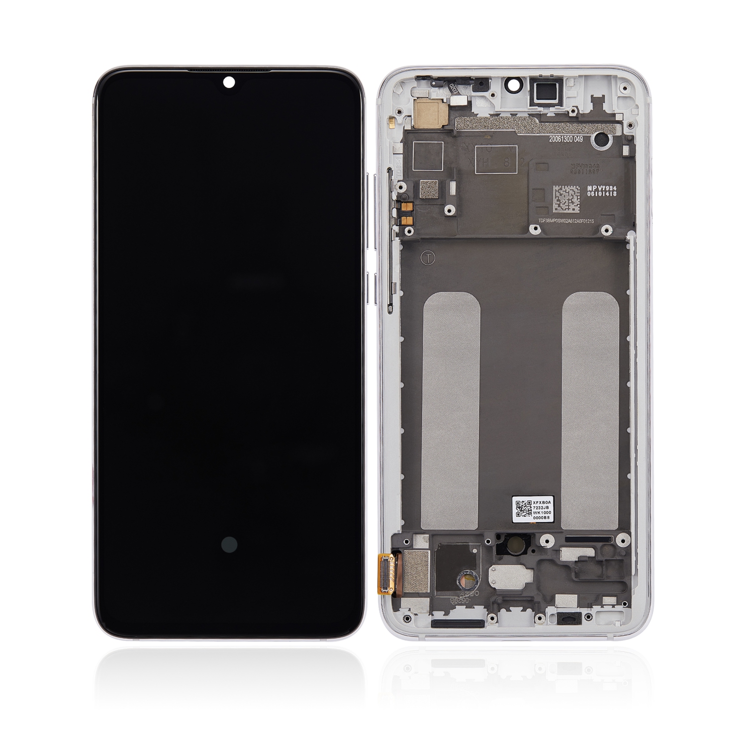 Refurbished (Excellent) - Replacement OLED Assembly With Frame Compatible With Xiaomi Mi 9 Lite / CC9 (Pearl White)