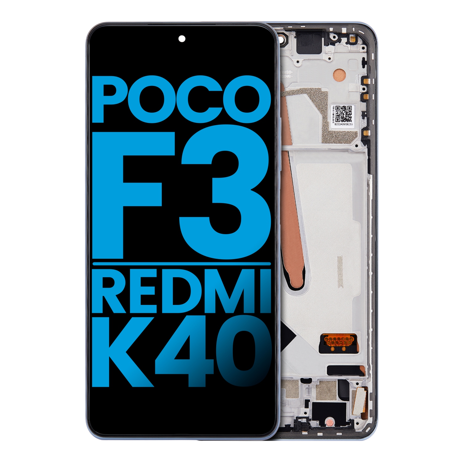 Replacement LCD Assembly With Frame Compatible With Xiaomi Poco F3 / Redmi K40 (Deep Ocean Blue)