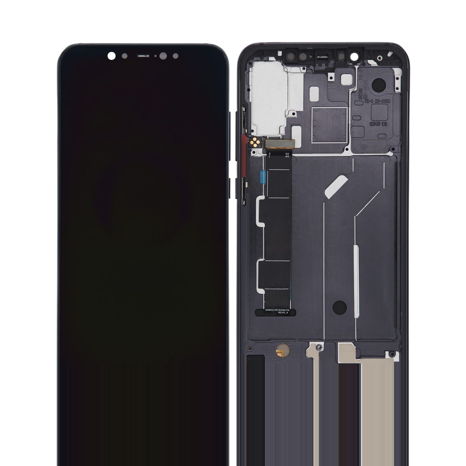 Refurbished (Excellent) - Replacement OLED Assembly With Frame Compatible With Xiaomi Mi 8 (Black)