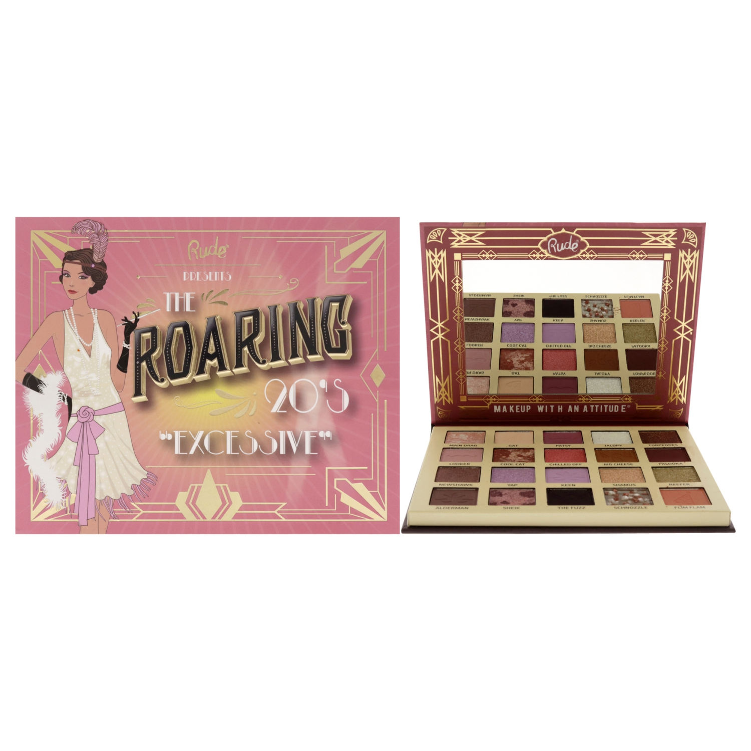 The Roaring 20s Eyeshadow Palette - Excessive by Rude Cosmetics for Women - 0.84 oz Eye Shadow