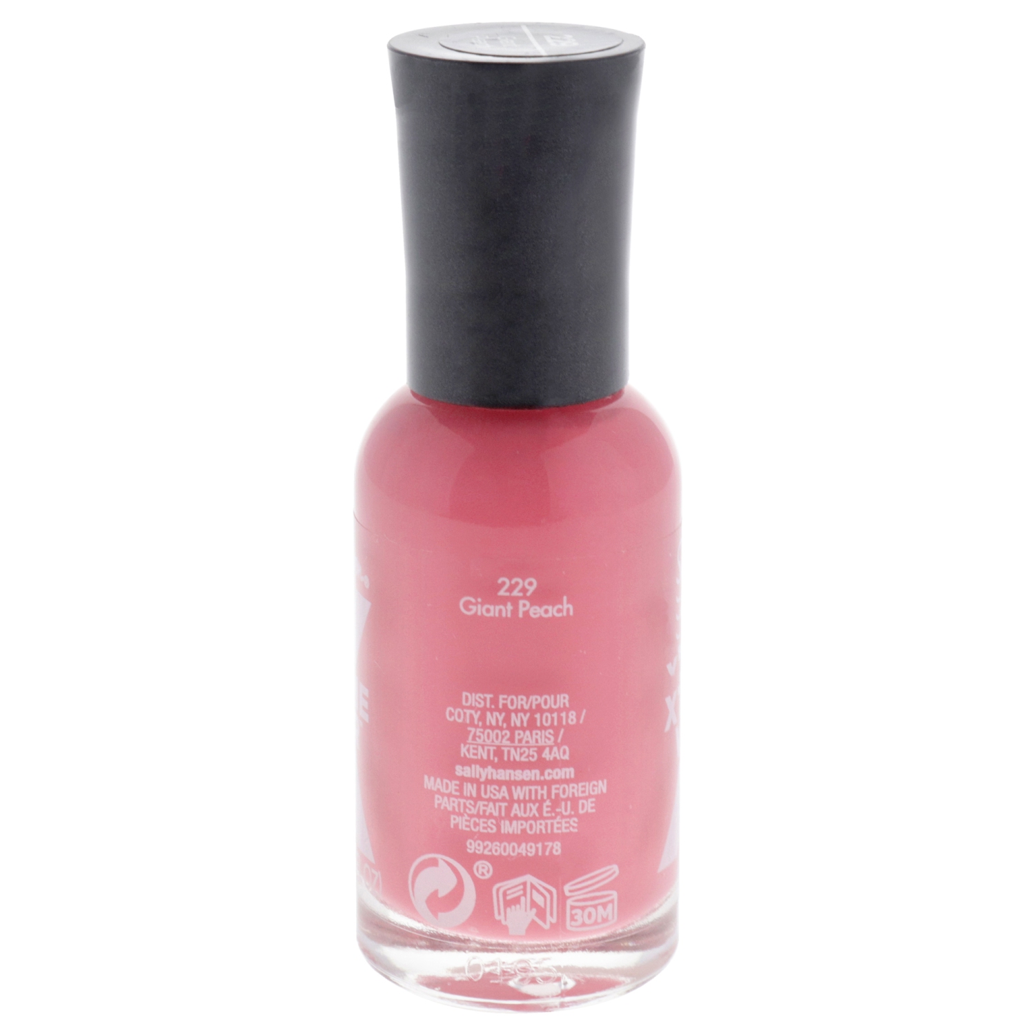 Hard As Nails Xtreme Wear Nail Color - 229 Giant Peach by Sally Hansen for Women - 0.4 oz Nail Polish