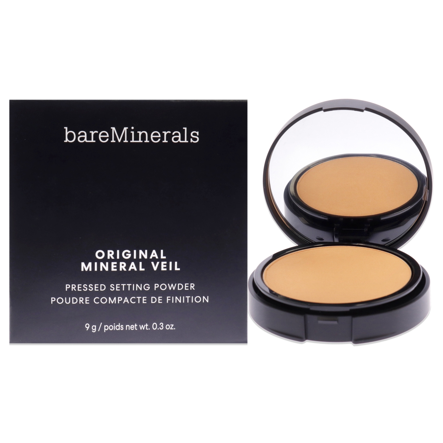 Poudre de réglage pressée Original Mineral Veil - Sheer Tan par bareMinerals pour femme - 0,3 oz de poudre