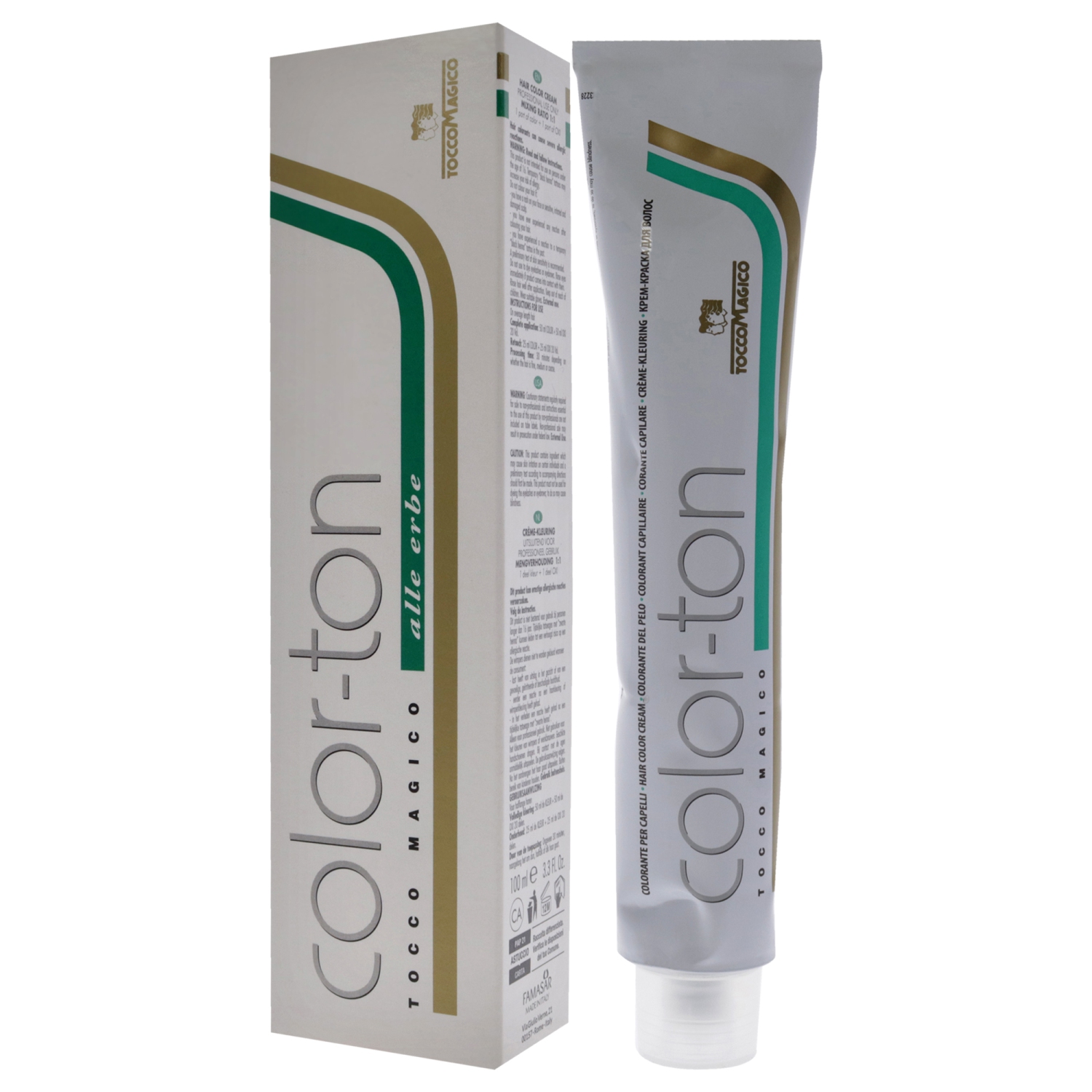 Color-Ton Permanent Hair Color - 4N-4.0 Chestnut par Tocco Magico pour Unisexe - 3.38 oz Hair Color