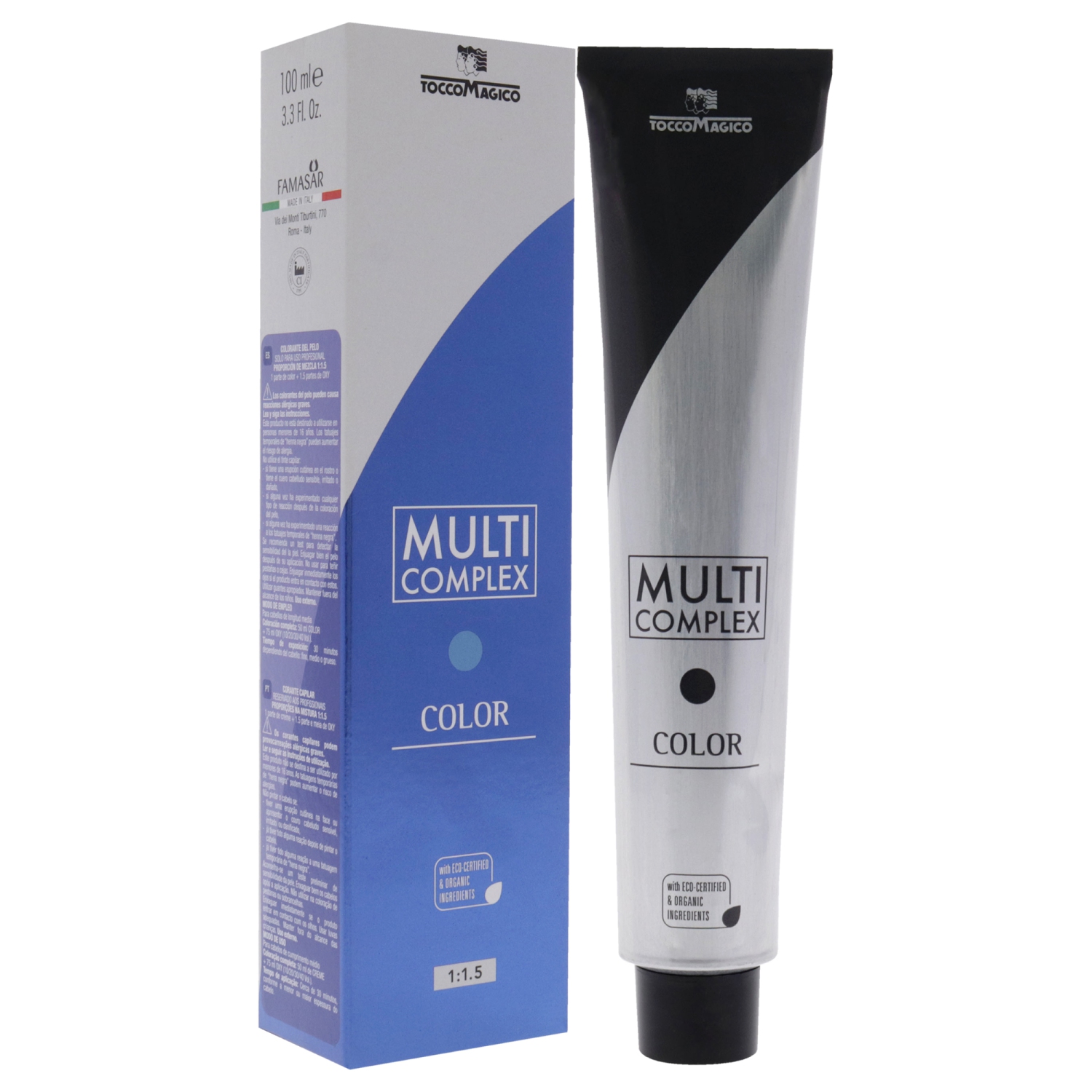 Multi Complex Permanet Hair Color - 4 Chestnut par Tocco Magico pour Unisexe - 3.38 oz Hair Color