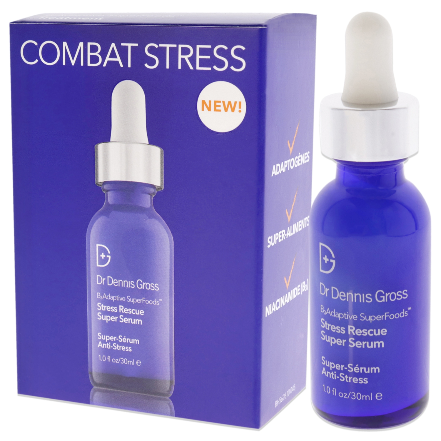 B3 Adaptive Superfoods Stress Rescue Super Sérum par Dr. Dennis Gross pour Unisexe - 1 oz Sérum
