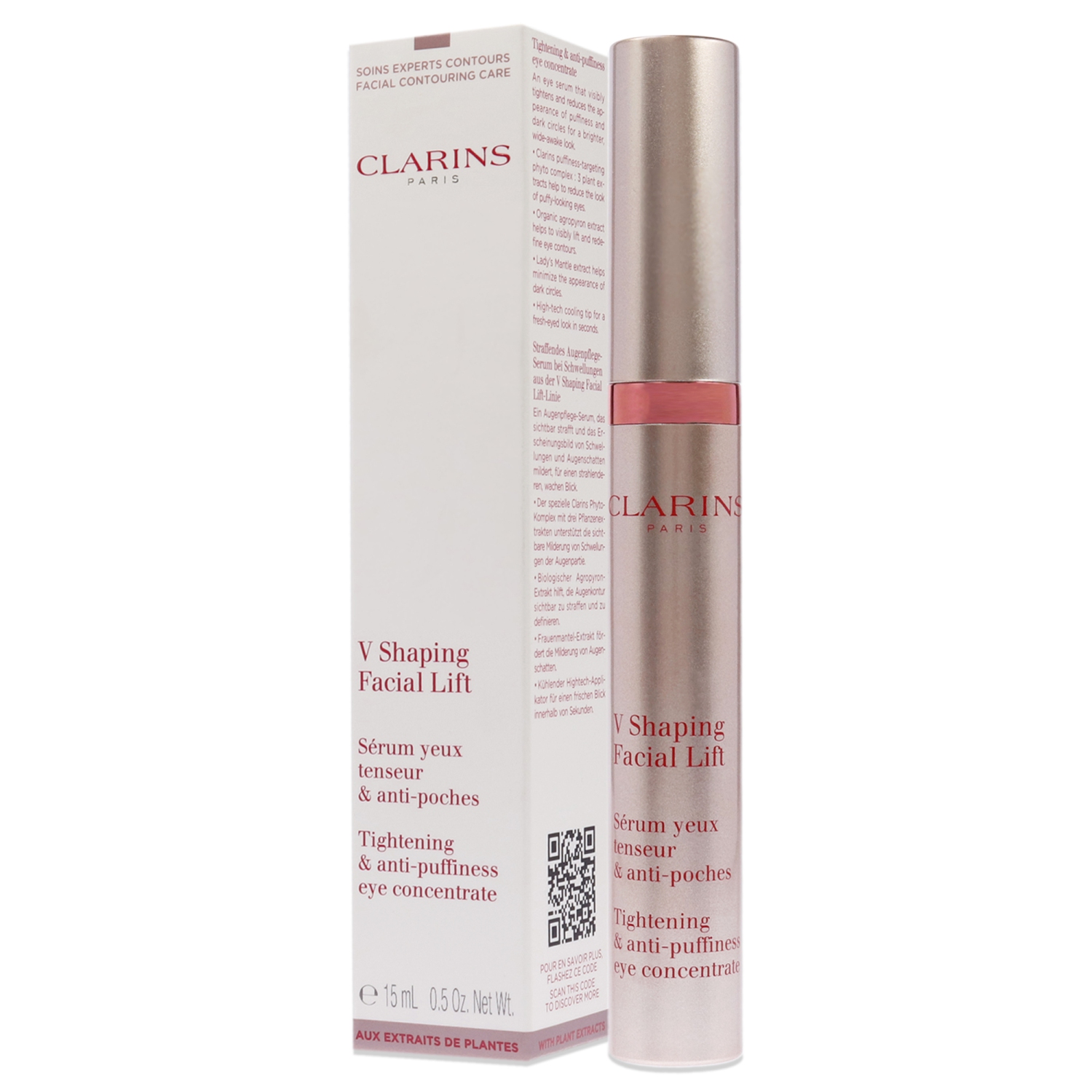 V Shaping Facial Lift Eye Concentrate by Clarins pour femme - Sérum de 0,5 oz