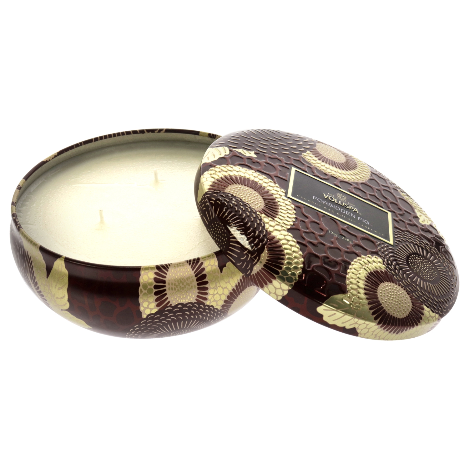 3 Wick Tin Candle - Forbidden Fig by Voluspa for Unisex - 12 oz Candle
