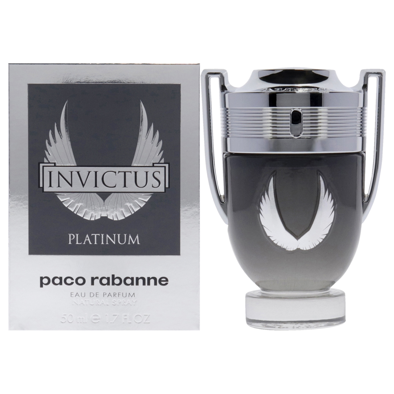 Invictus Platinum by Paco Rabanne for Men - 1.7 oz EDP Spray