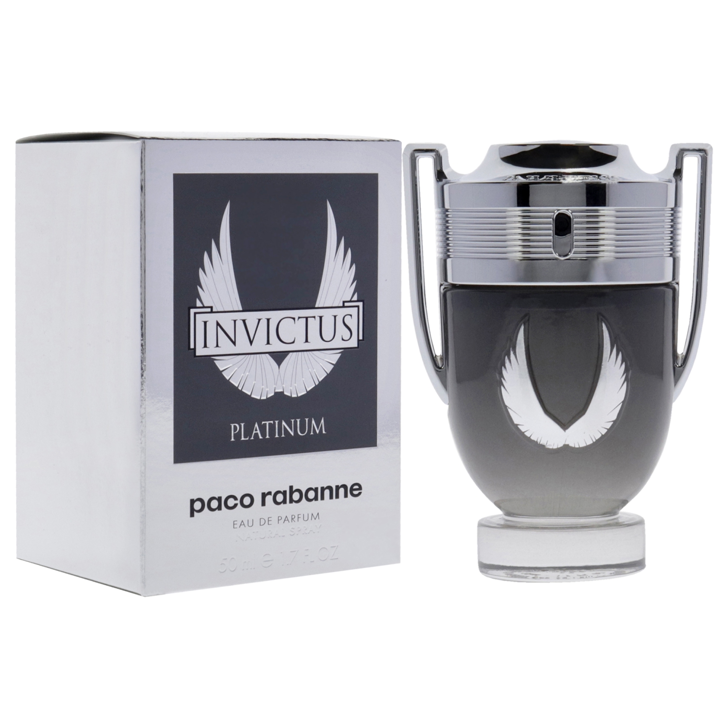 Invictus Platinum by Paco Rabanne for Men - 1.7 oz EDP Spray