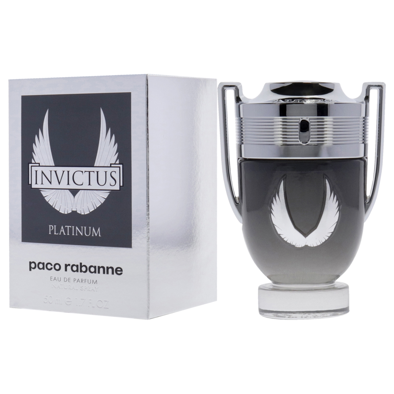 Invictus Platinum by Paco Rabanne for Men - 1.7 oz EDP Spray