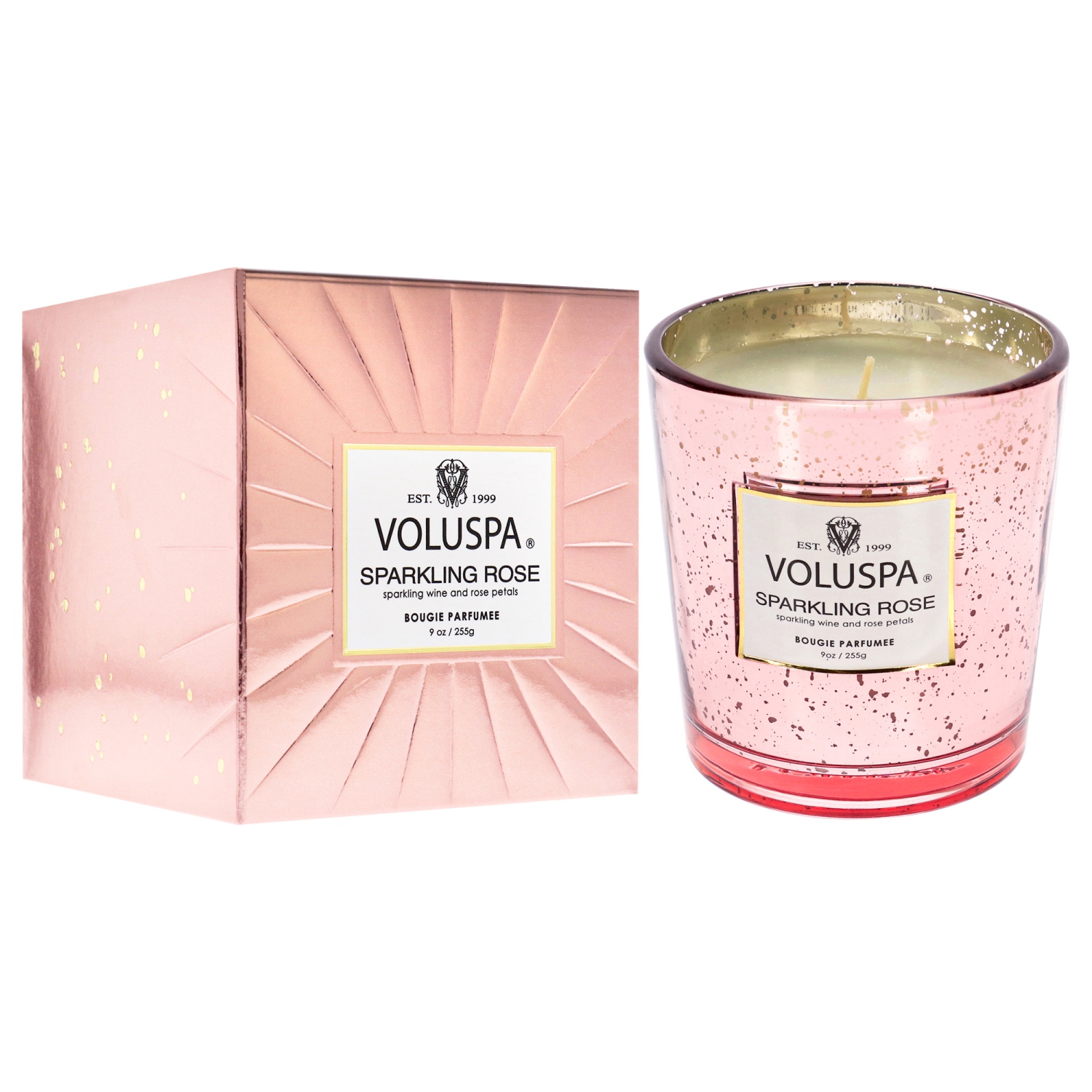 Sparkling Rose by Voluspa for Unisex - 9 oz Candle