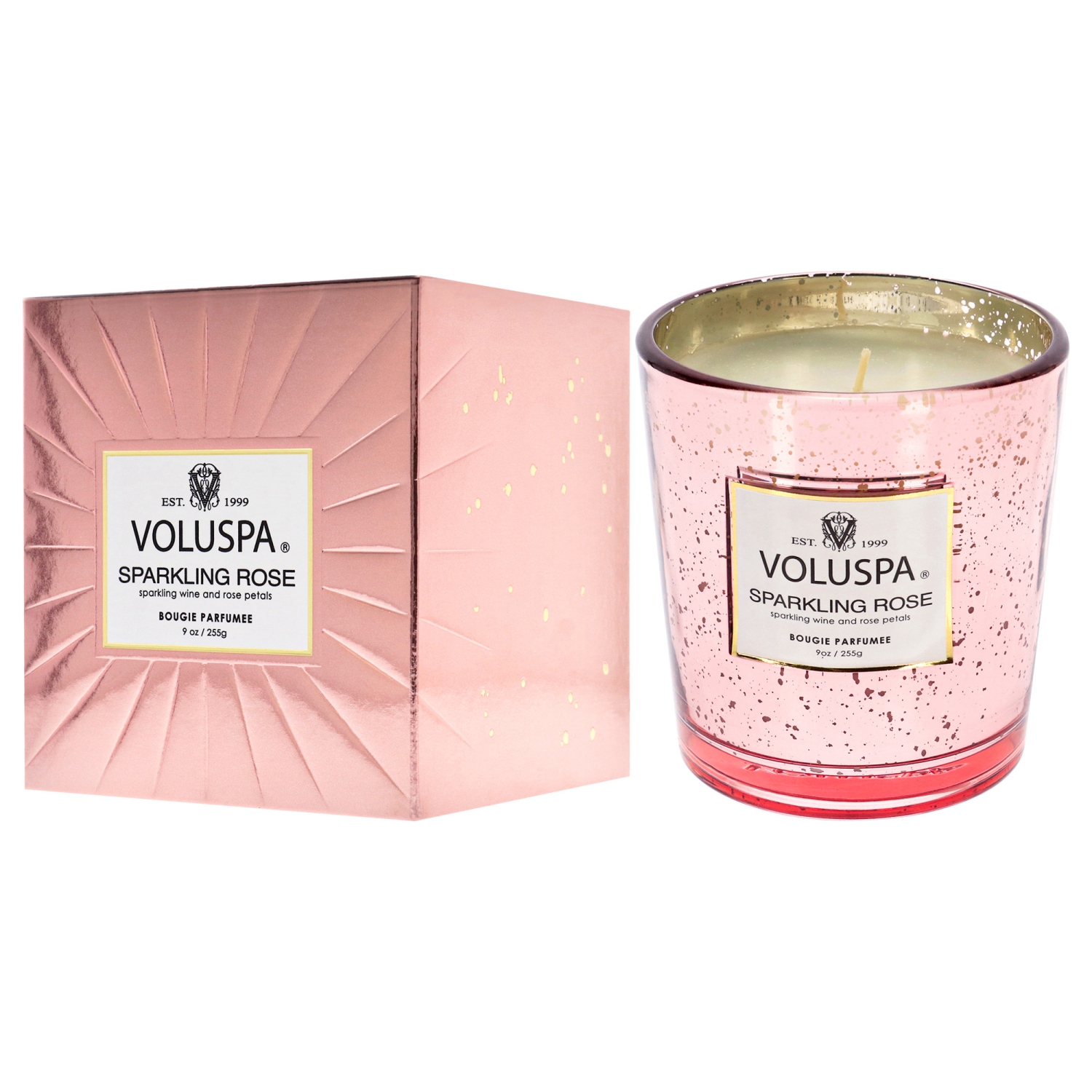 Sparkling Rose by Voluspa for Unisex - 9 oz Candle