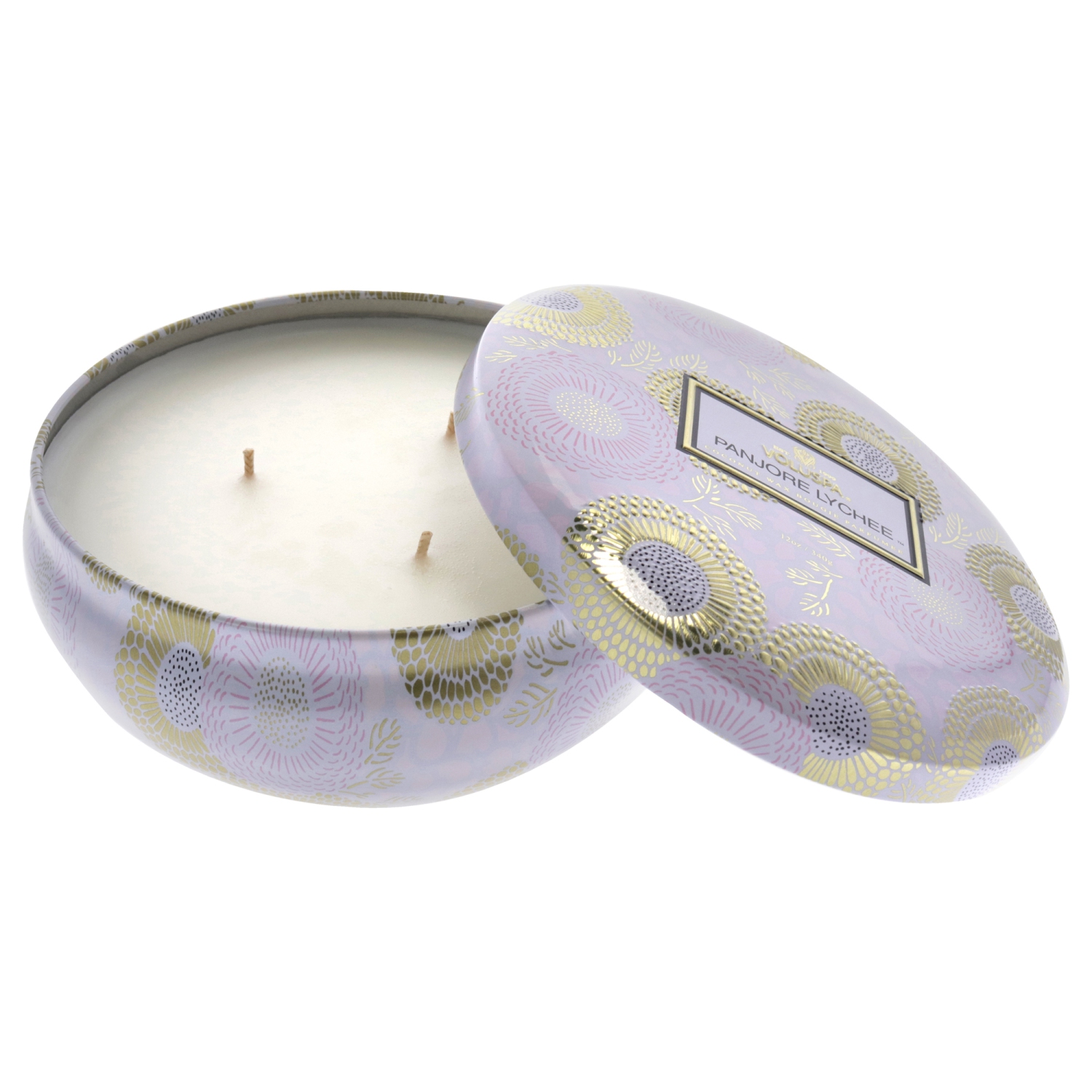 3 Wick Tin Candle - Panjore Lychee by Voluspa for Unisex - 12 oz Candle