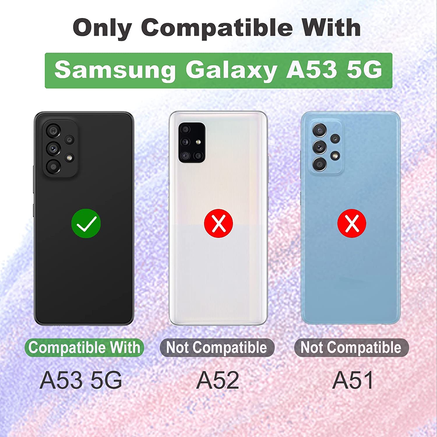 XCRS Verre Trempé pour Samsung Galaxy A53 5G Écran HD Film 9H Anti-Rayures Compatible avec les Coques, Sans Bulles Ajustement Parfait, Haptic Touch