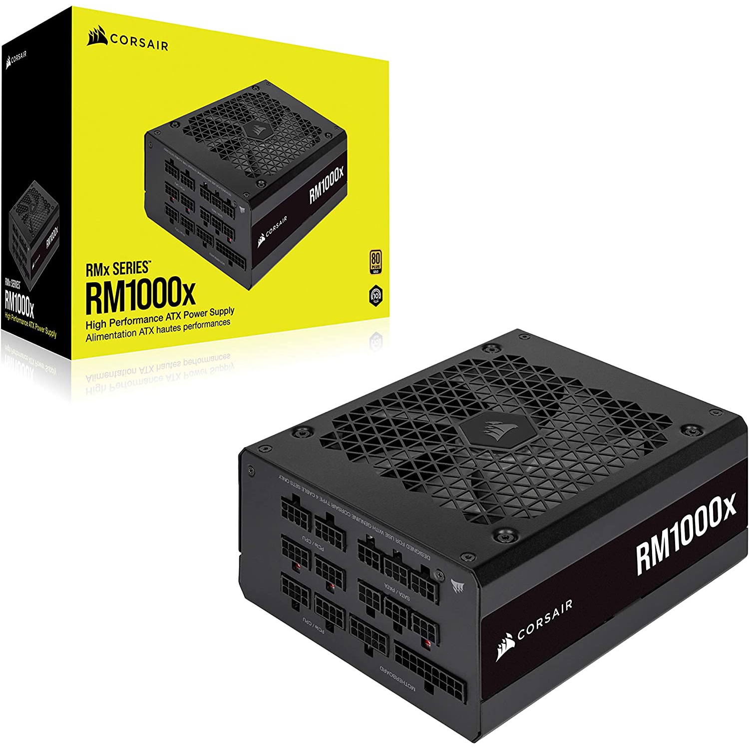 CORSAIR RMX Series RM1000x 80 Plus Gold Fully Modular ATX Power Supply,  Manufacture Certified Refurbished