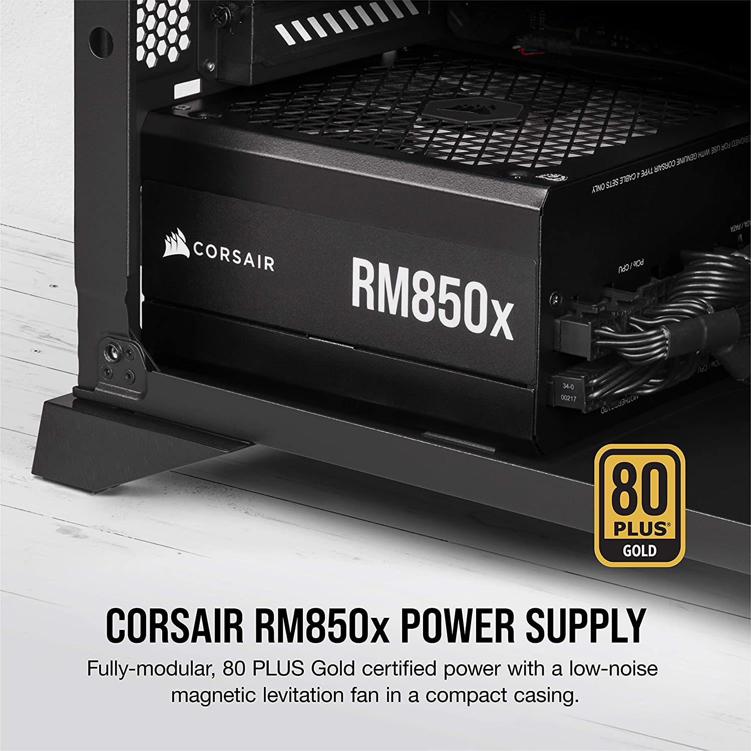 CORSAIR RMX Series RM850x 80 Plus Gold Fully Modular ATX Power Supply, Manufacture Certified Refurbished Excellent