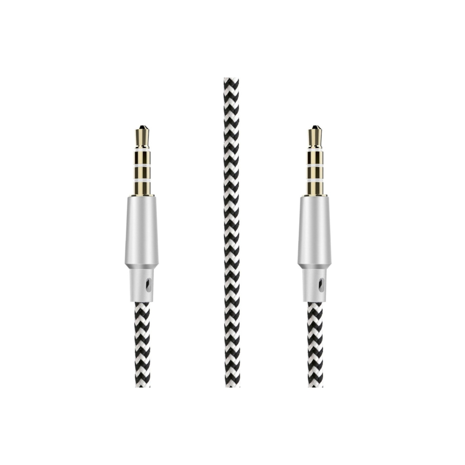 axGear Câble auxiliaire 3,5 mm 4 pôles 4 positions micro stéréo fil audio MM plaqué or 10 pieds