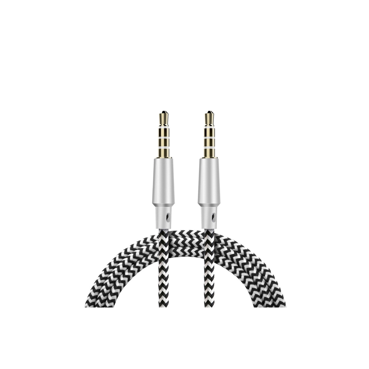 axGear Câble auxiliaire 3,5 mm 4 pôles 4 positions micro stéréo fil audio MM plaqué or 10 pieds