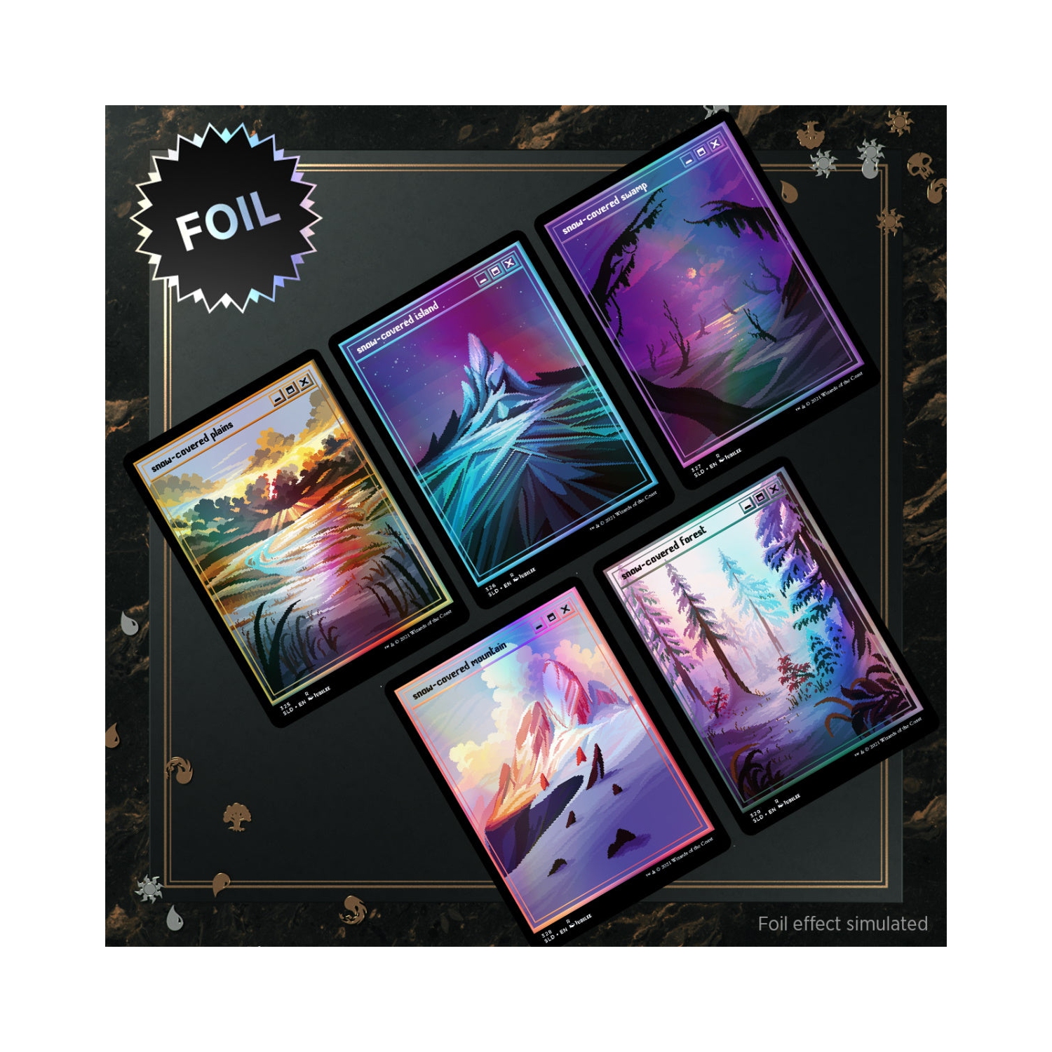 Jeu de société Magic: The Gathering TCG - Secret Lair Drop Series - PixelSnowLands.jpg - Édition Foil