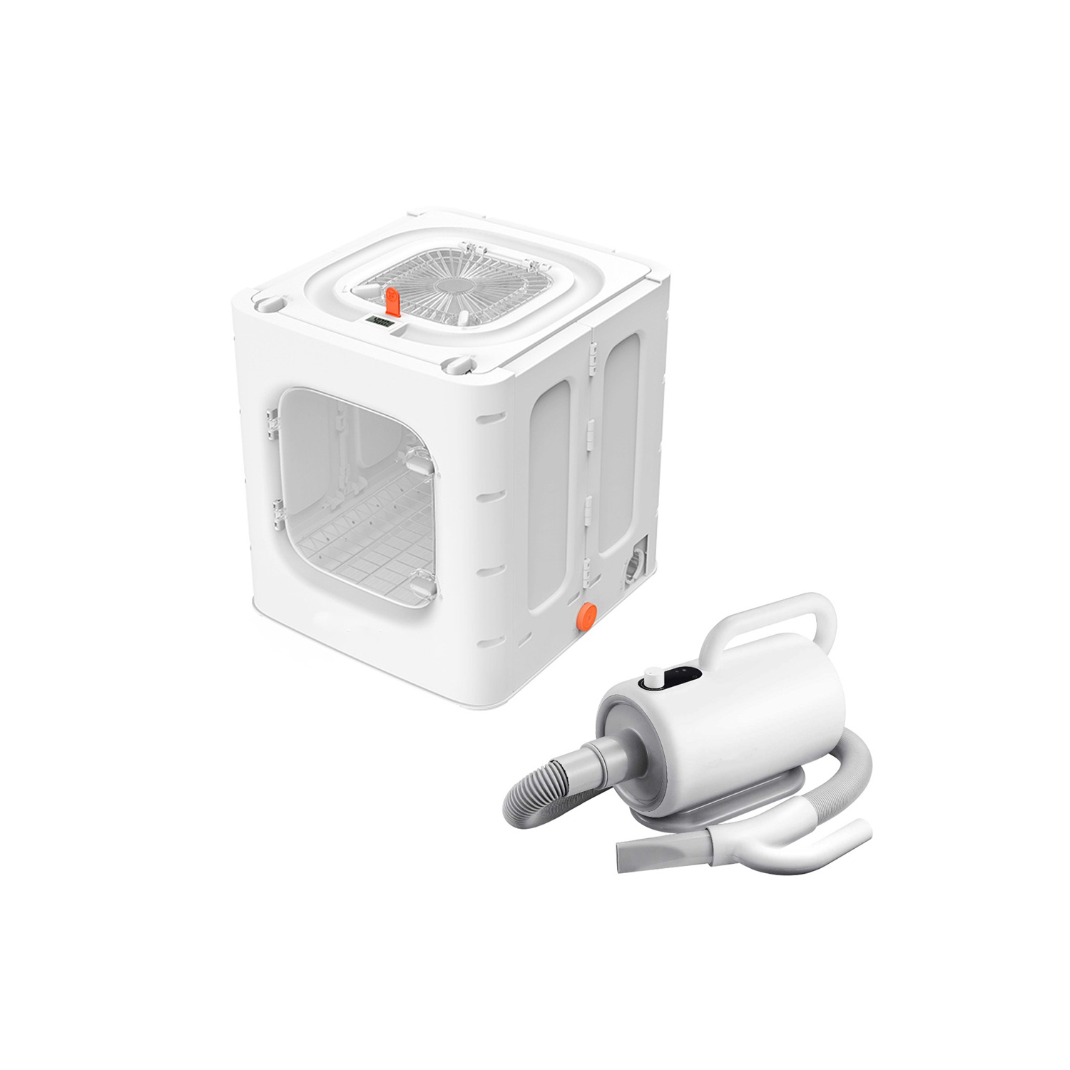 axGear High Power Foldable Pet Drying Box Adjustable Drying Blower For Cats And Dogs