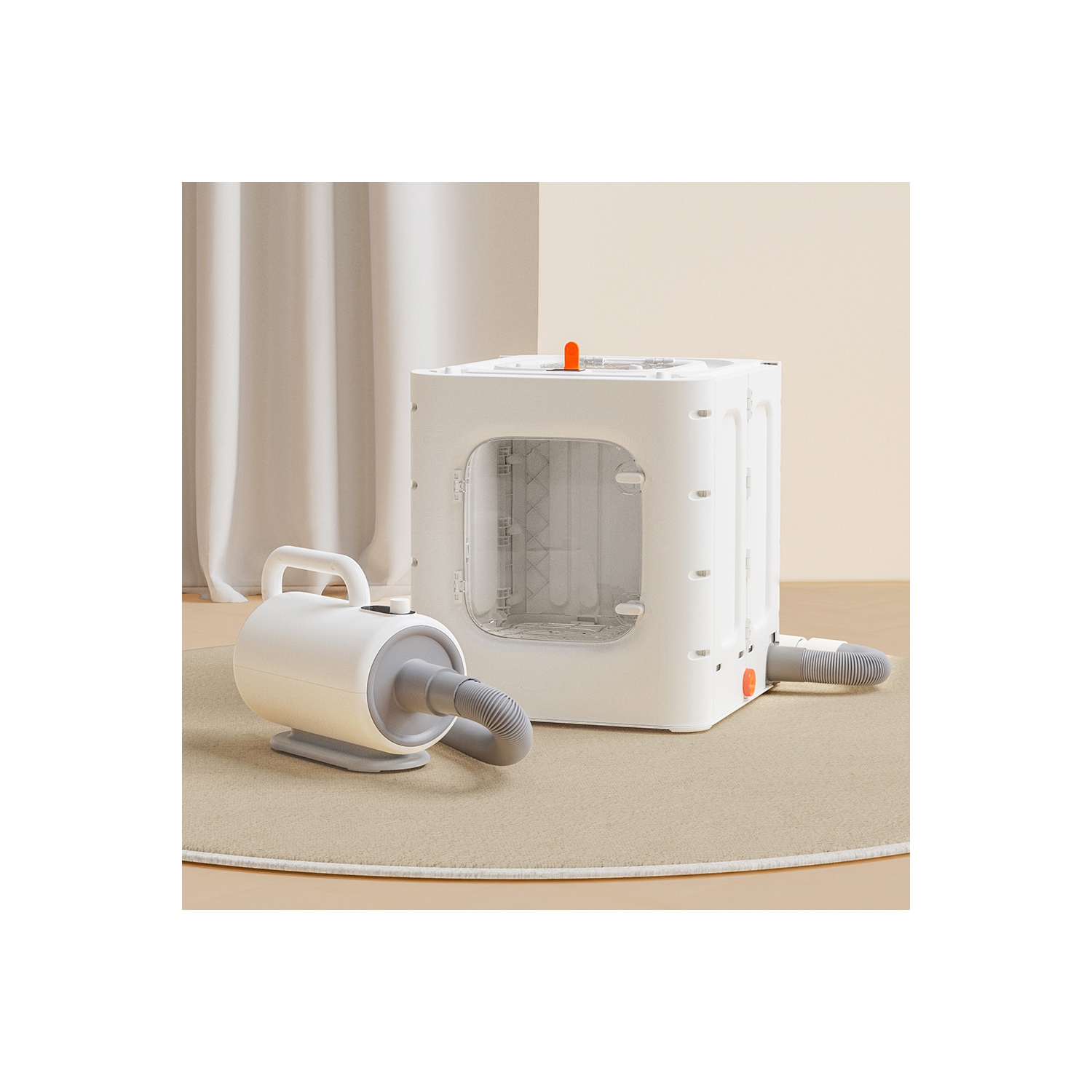 axGear High Power Foldable Pet Drying Box Adjustable Drying Blower For Cats And Dogs