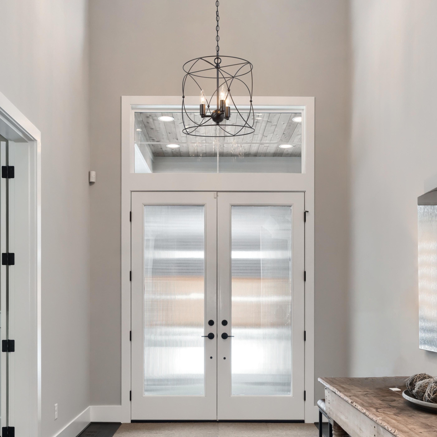 Black Drum Dining Room Chandelier, 3-Light Black Geometric Drum In Candle Style Modern/Contemporary LED Dry rated Chandelier