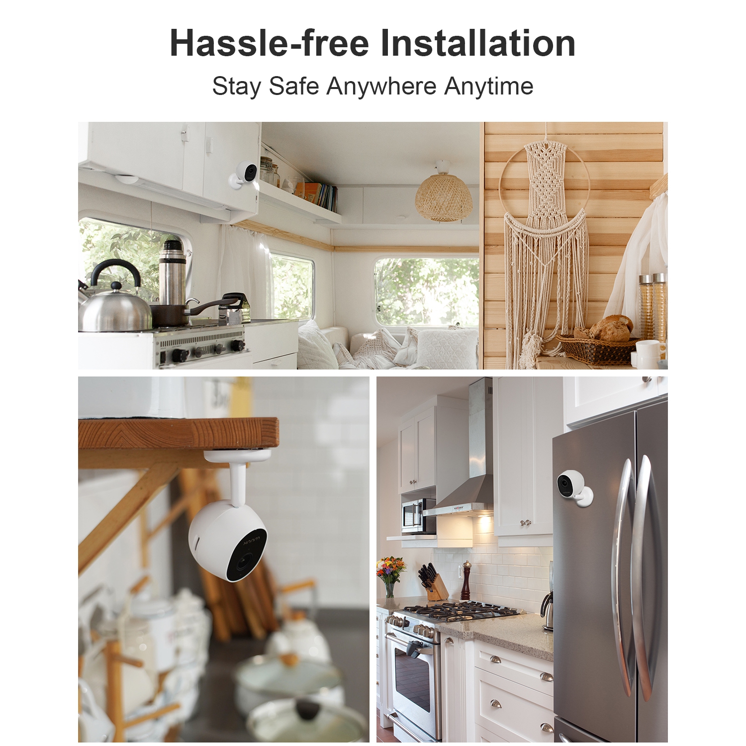 Caméra de surveillance intérieure WUUK 4MP, caméra intérieure Wi-Fi, caméra pour animal de compagnie avec détection de mouvement et d'humain