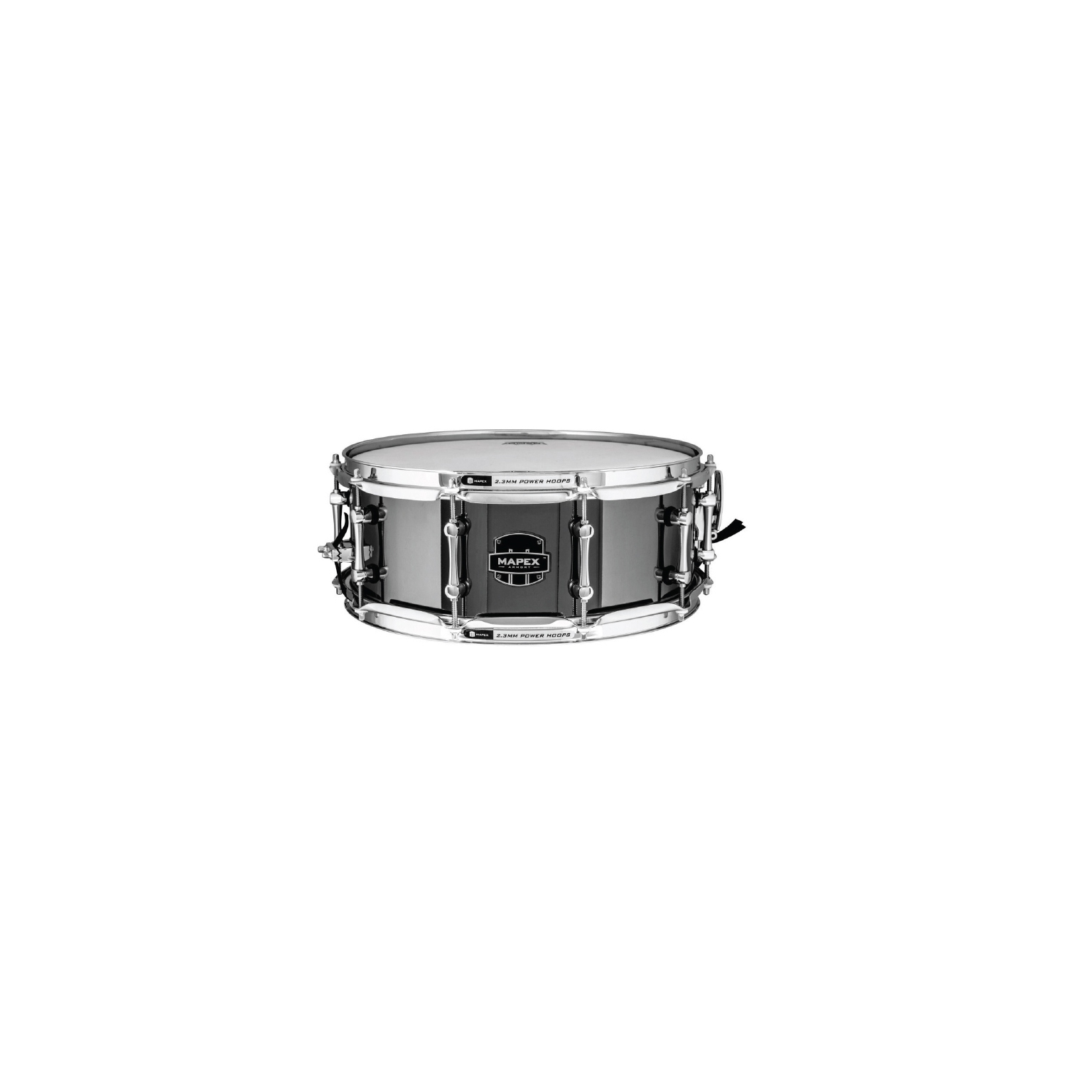 Mapex Caisse claire en acier Tomahawk Armory 14 x 5,5 pouces - Trans Black