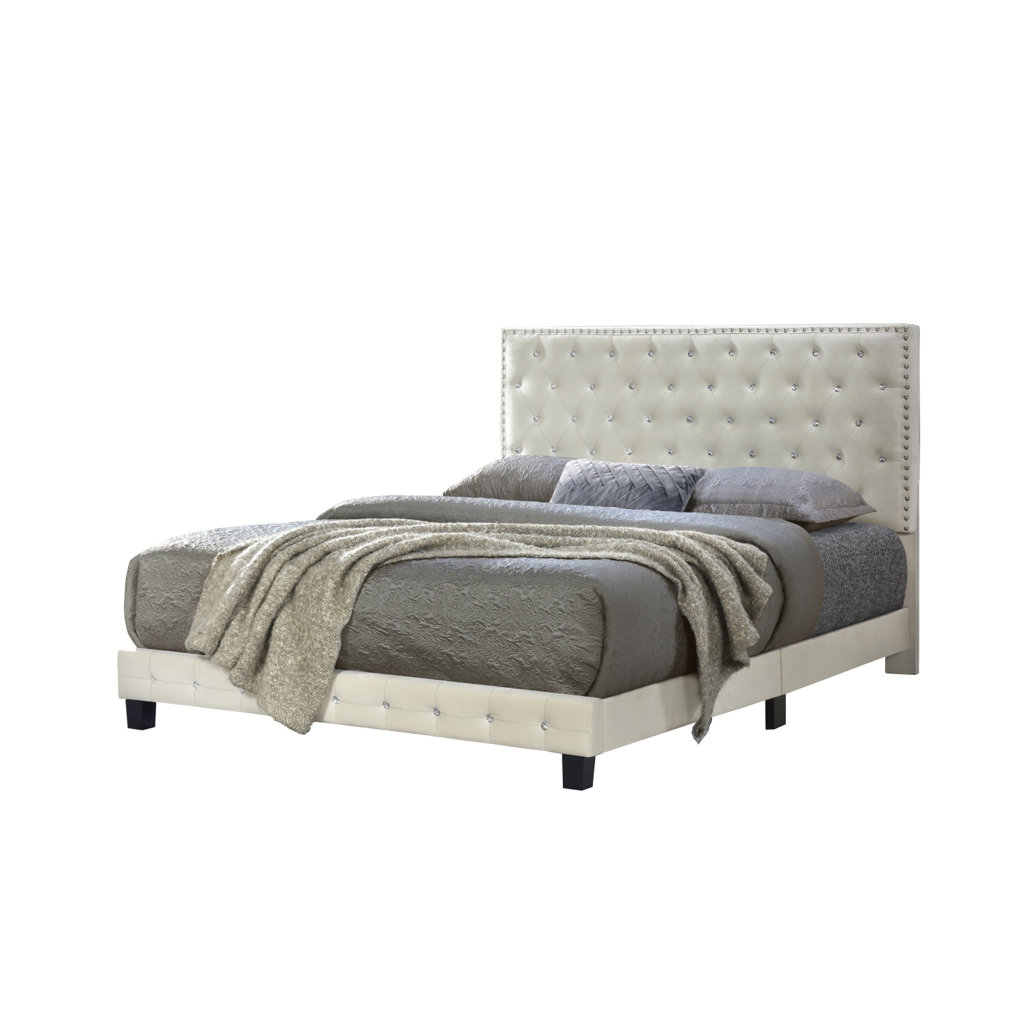 Collège sectionnel avec pouf de rangement