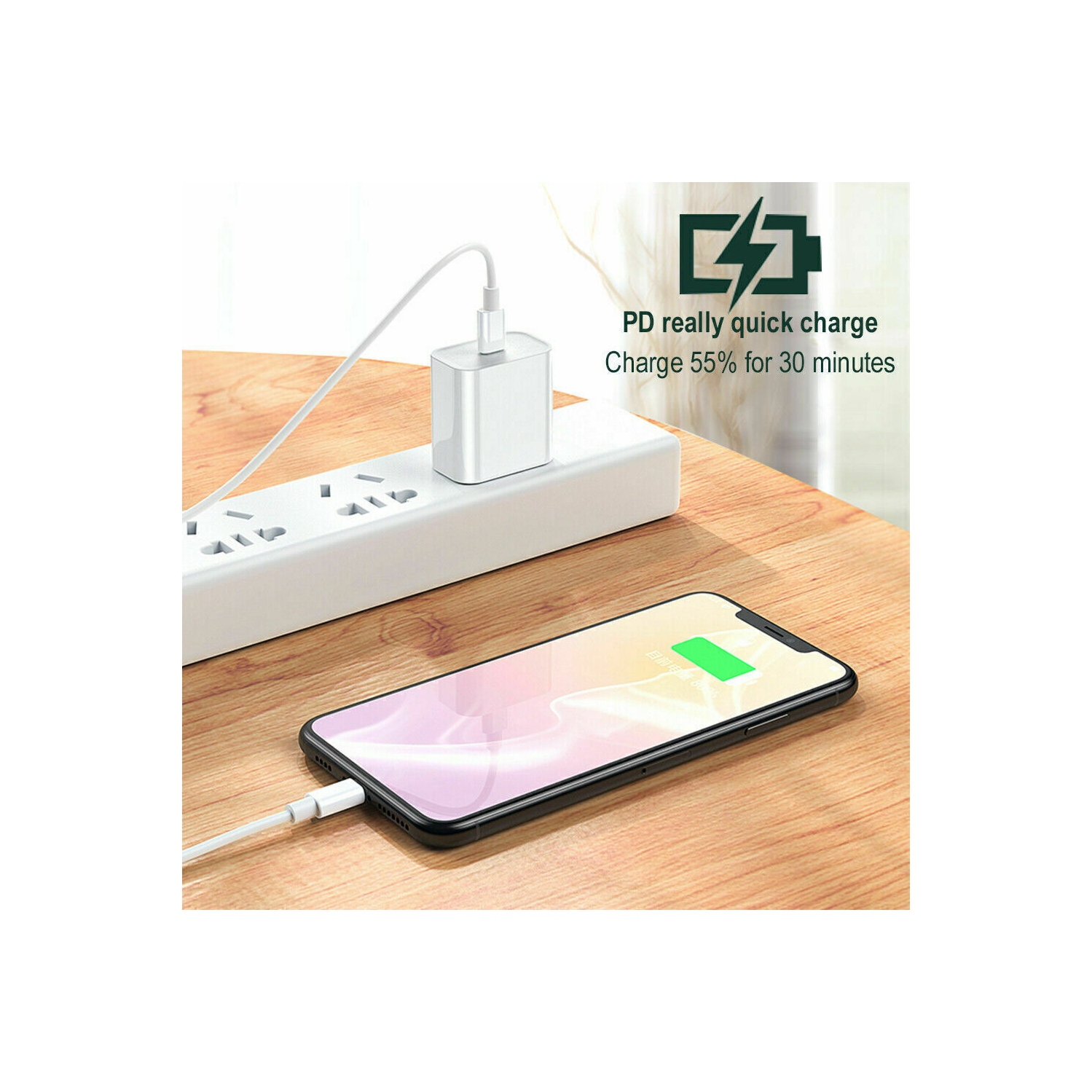 Chargeur mural USB-C à recharge rapide PPS 20 W de SuperShield pour iPhone 14/13/12/11