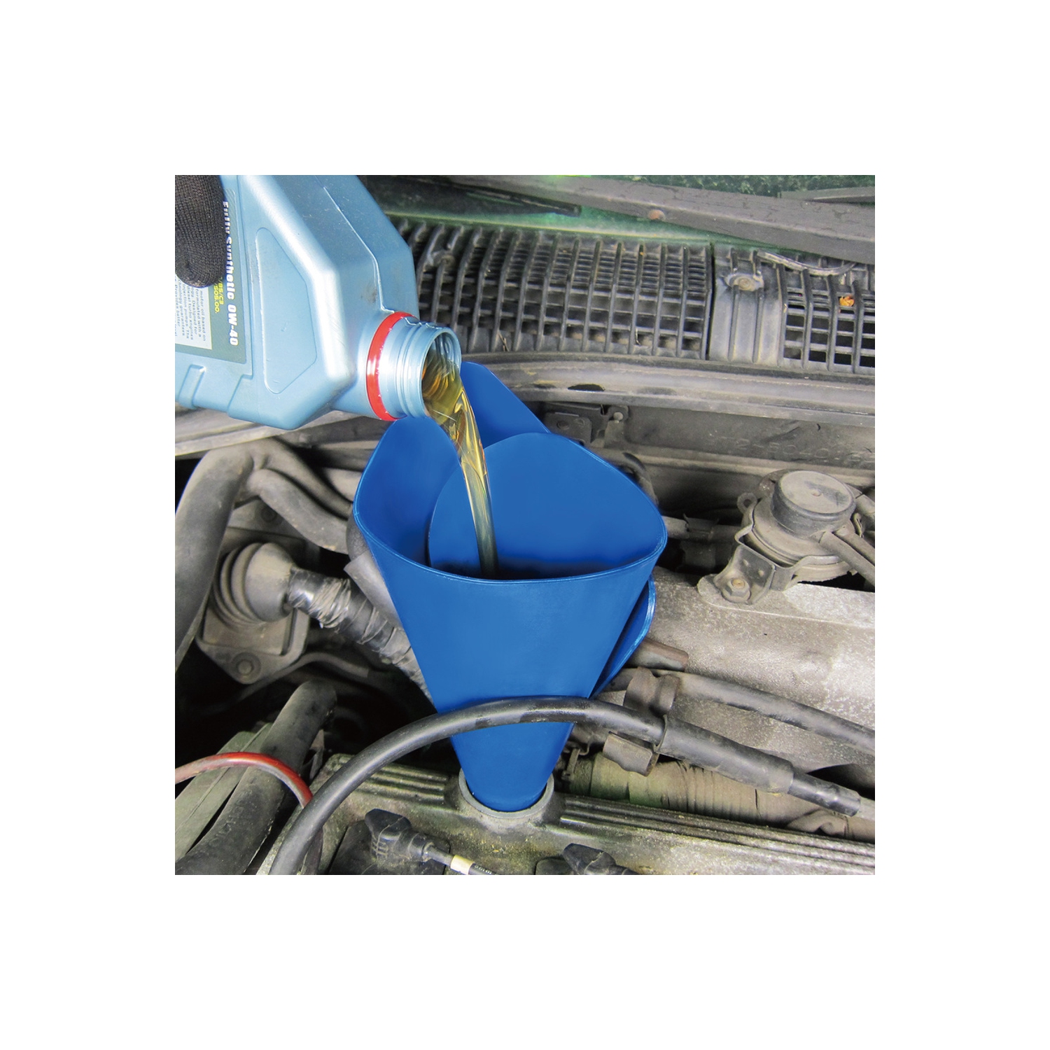 9 Circle 65067 – entonnoir flexible de vidange de liquide de frein / huile moteur / ATF – 21.8 x 8,07 po