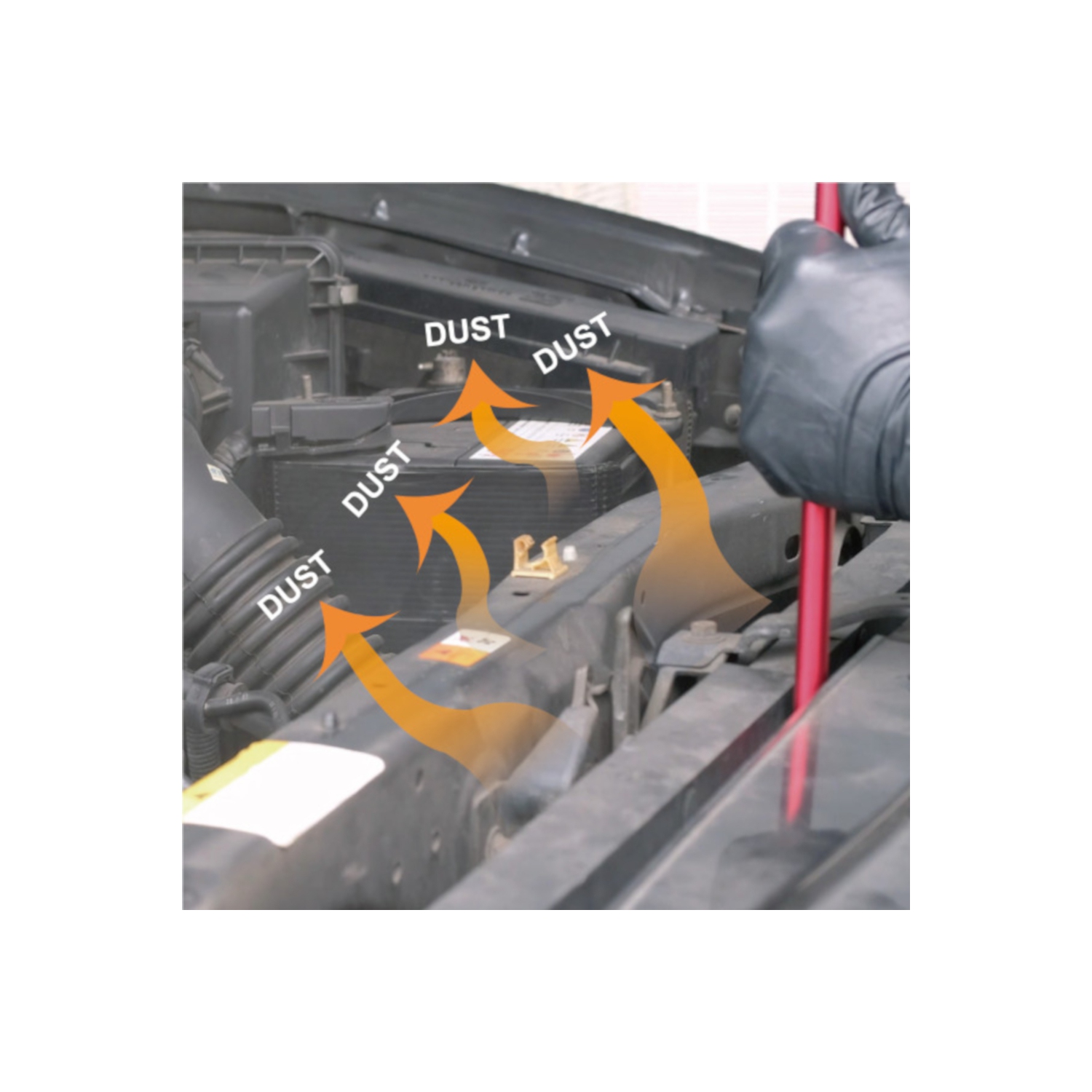 9 Circle – Filtre à air de type tube de 81733 36 po, pistolet à air de radiateur, nettoyant