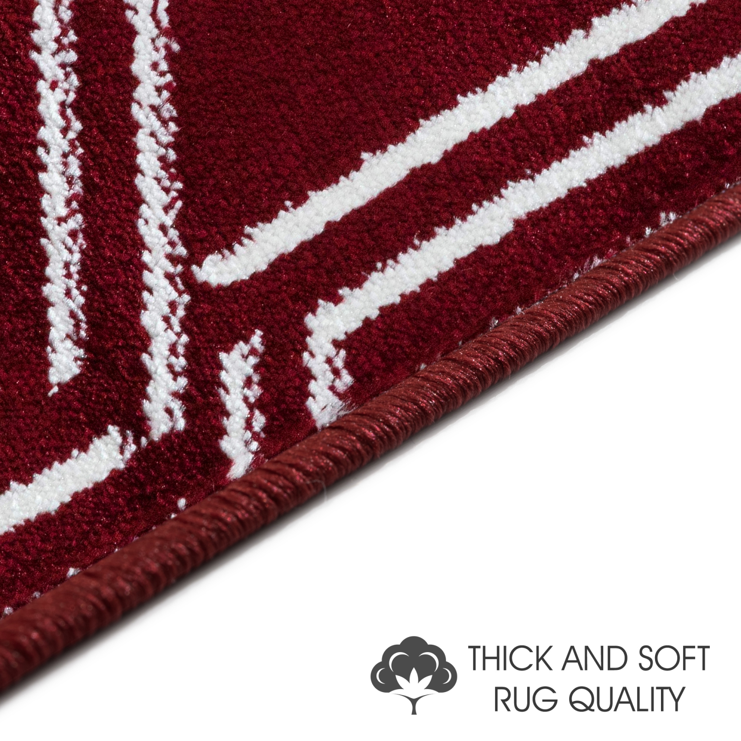 SussexHome Stair Treads - Carpet Strips for Indoor Stairs - Easy to Install with Double Adhesive Tape - Safe, 9" X 28" - 13-Pack - Red