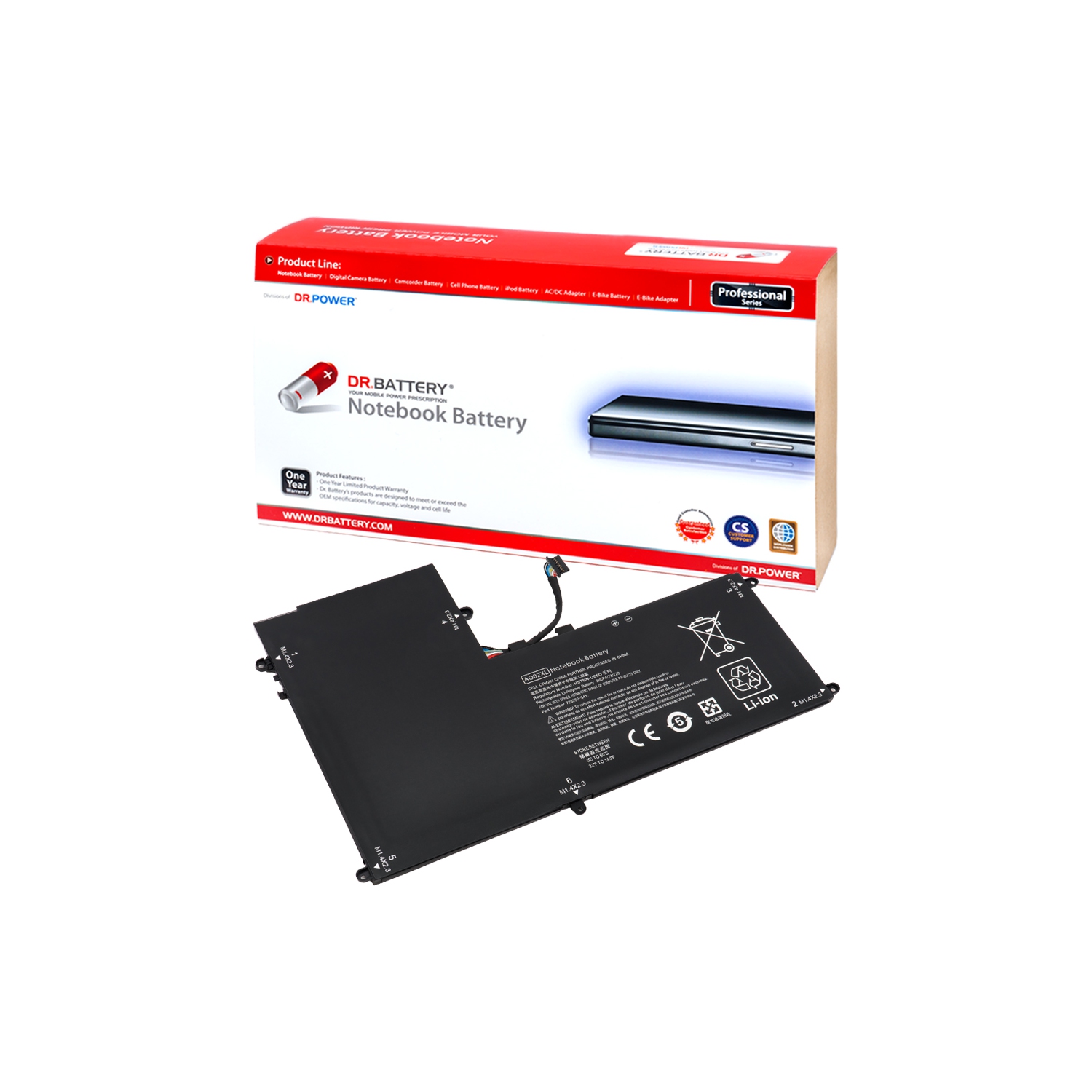 DR. BATTERY Replacement Laptop Battery for HP ElitePad 1000 ElitePad 1000 G2 Ultrabook AO02XL SERIES [7.6V / 30Wh] **Free Shipping**