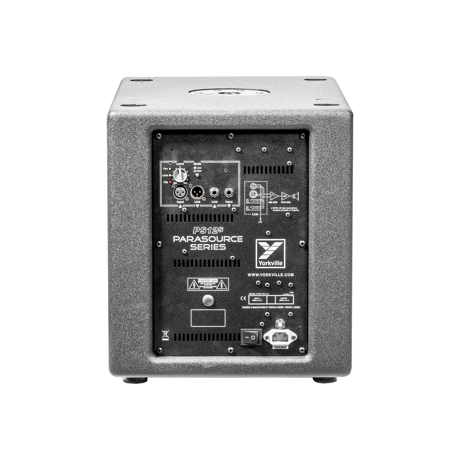 Yorkville Sound Parasource 1800 Watt Peak 1x12 Active Subwoofer