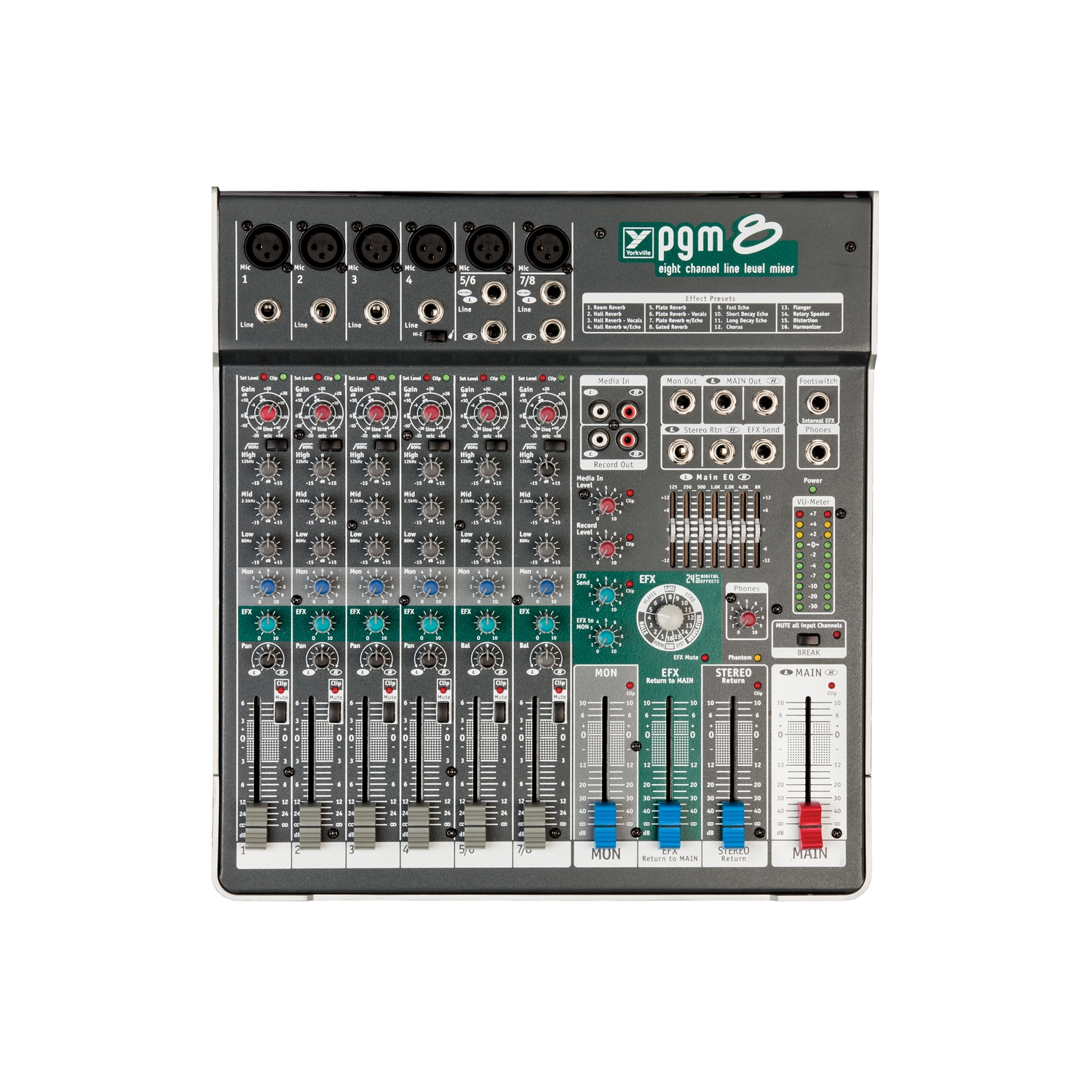 Table de mixage passive à 8 canaux Yorkville Sound