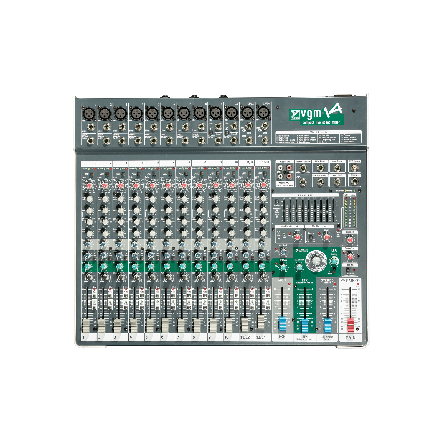 Yorkville Sound 14 Channel Compact Desk Mixer