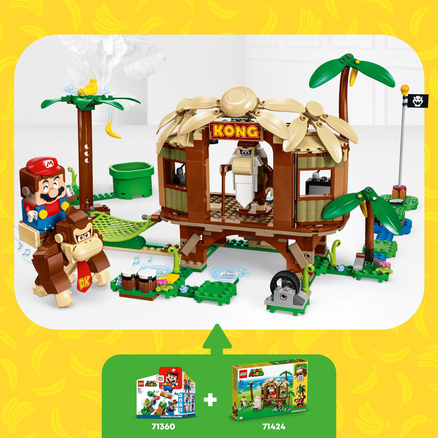 LEGO Super Mario : Ensemble d'extension La cabane de Donkey Kong - 555 pièces