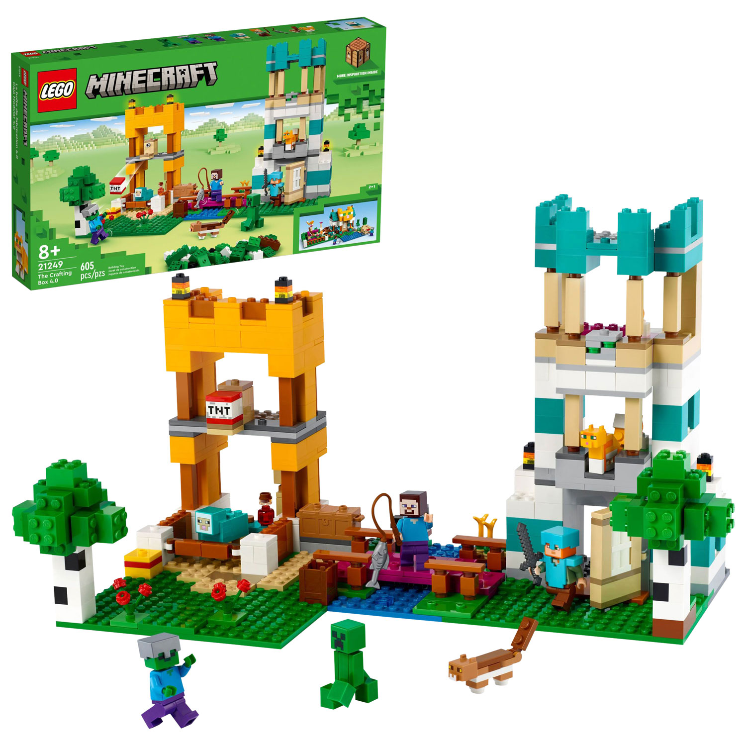 LEGO Minecraft: The Crafting Box 4.0 - 605 Pieces (21249)