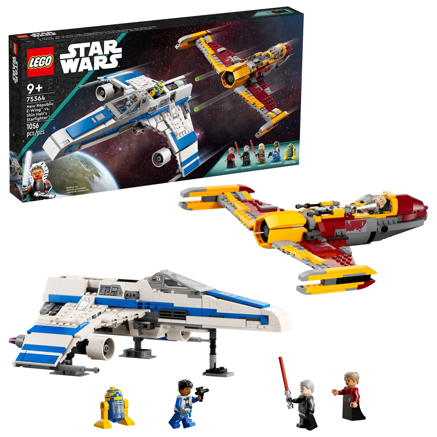 LEGO Star Wars: New Republic E-Wing vs. Shin Hati’s Starfighter - 1056 Pieces (75364)