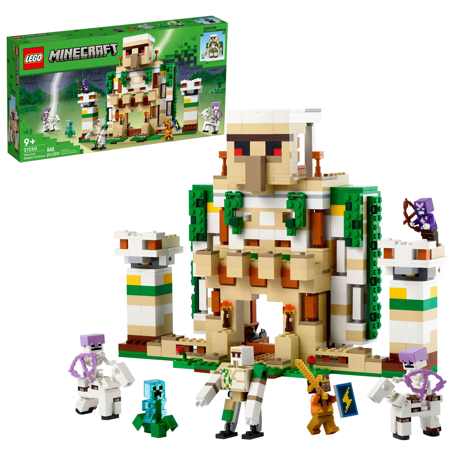 LEGO Minecraft: The Iron Golem Fortress - 868 Pieces (21250)