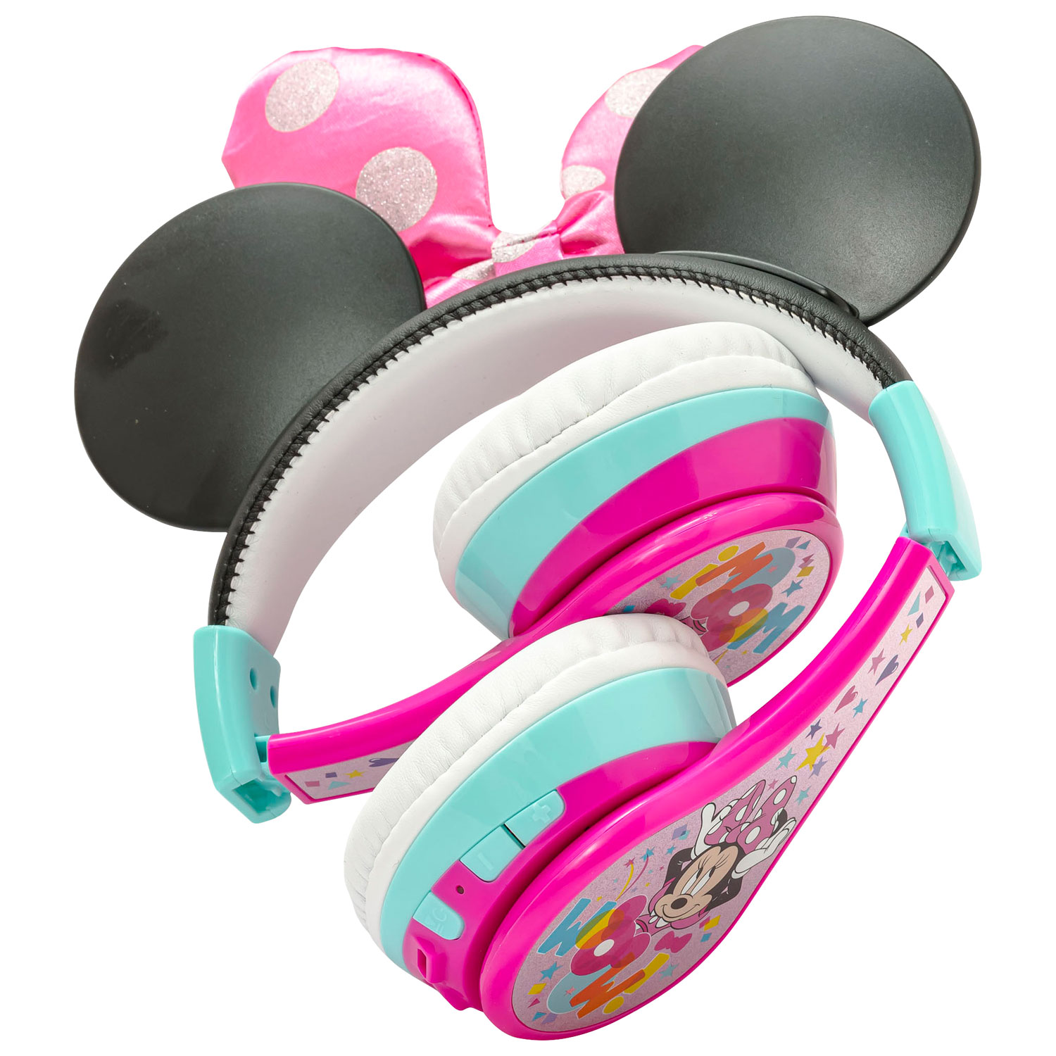 Casque d'écoute Bluetooth pour enfants Minnie Mouse de KIDdesigns - Multicolore