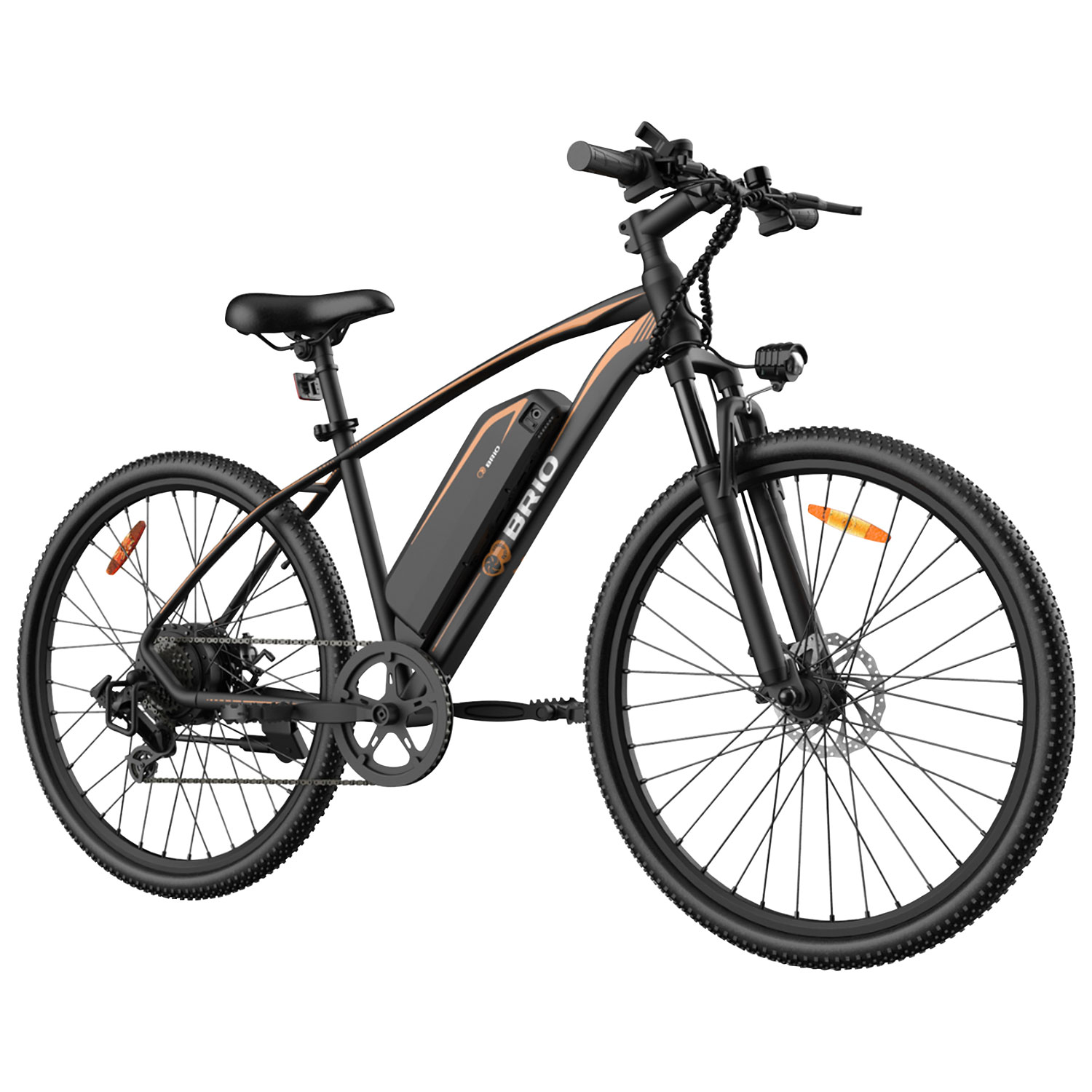 Vélo de montagne électrique de 350 W Brio de Gyrocopters avec autonomie maximale de 60 km - Noir - Exclusivité de Best Buy