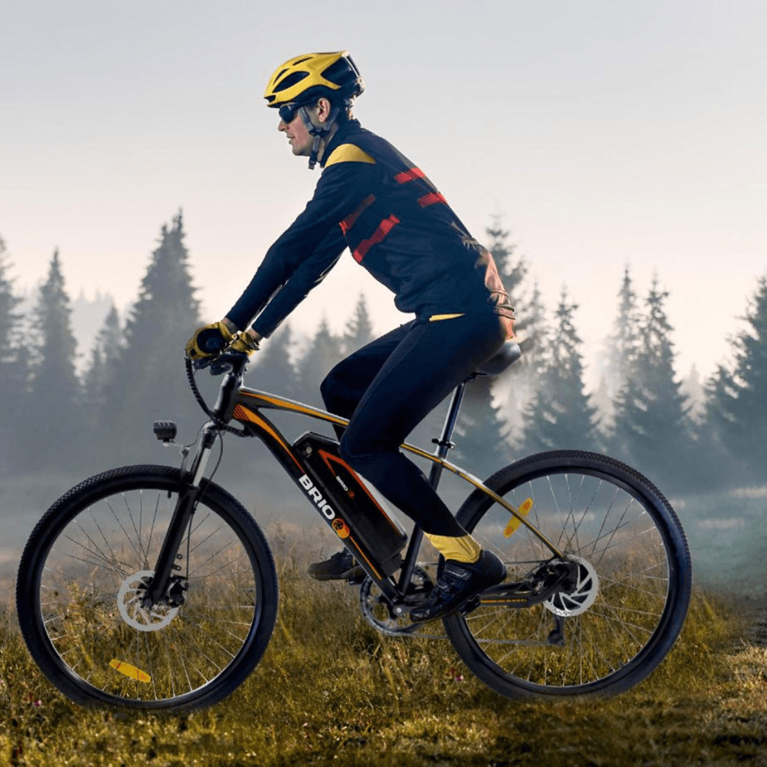 Vélo de montagne électrique de 350 W Brio de Gyrocopters avec autonomie maximale de 60 km - Noir - Exclusivité de Best Buy